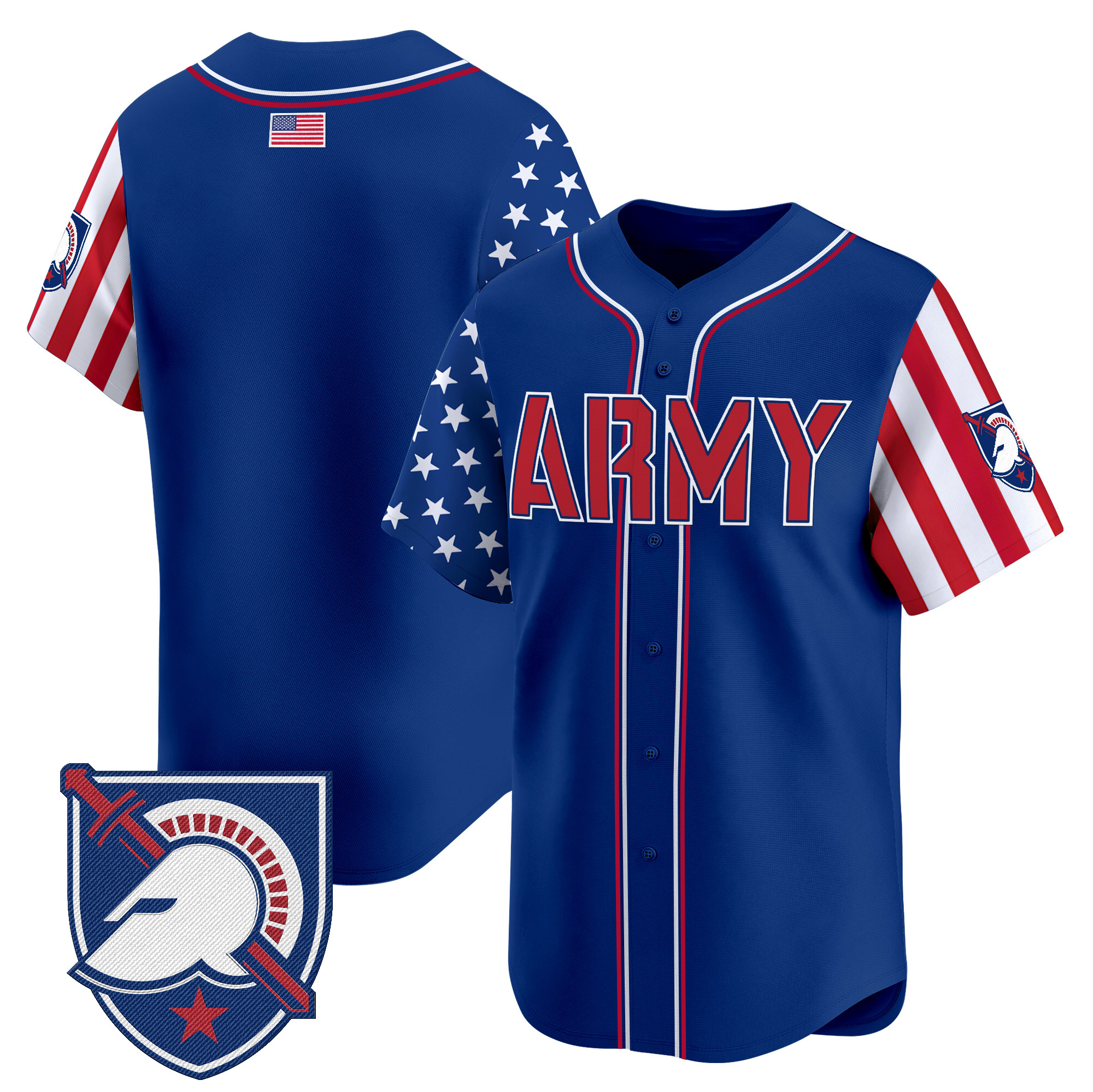 Men's Army Black Knights 2025 Independence Day Vapor Premier Limited Jersey - All Stitched
