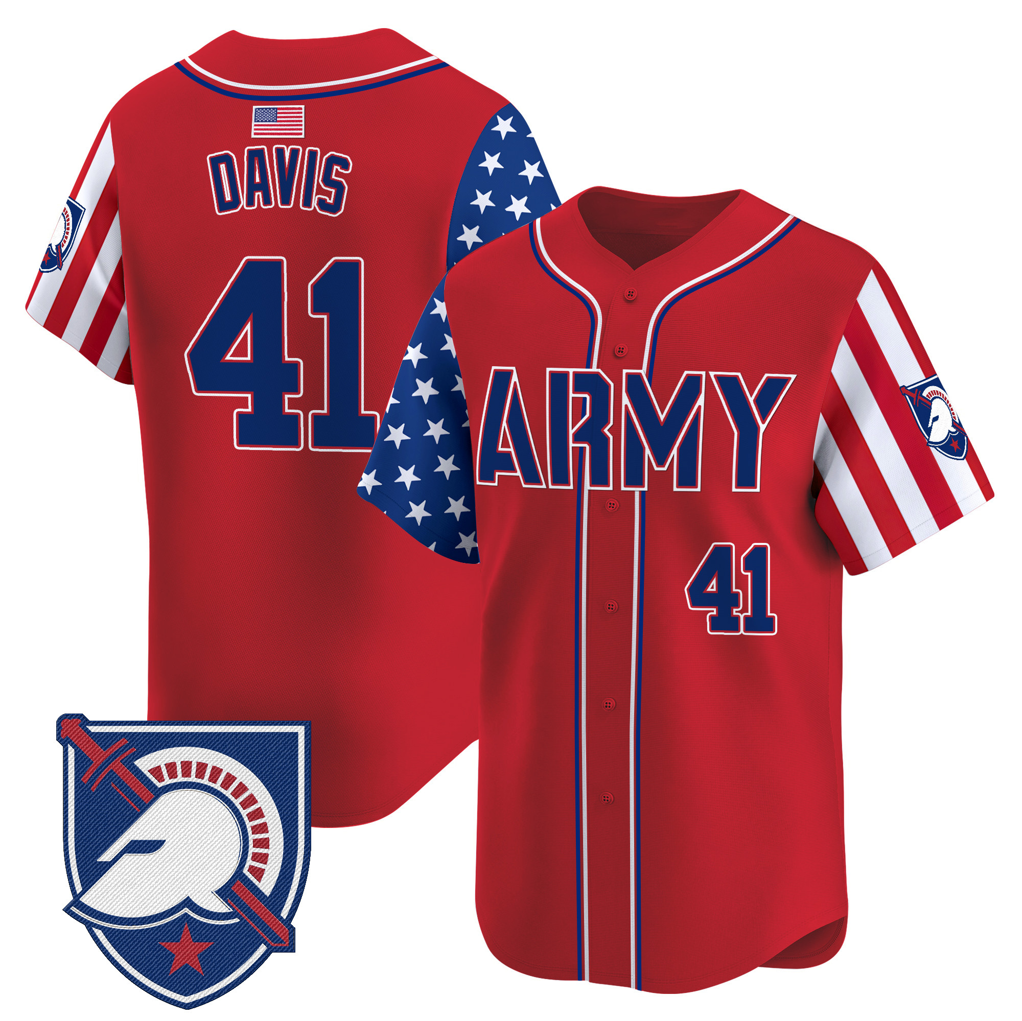 Men's Army Black Knights 2025 Independence Day Vapor Premier Limited Jersey - All Stitched