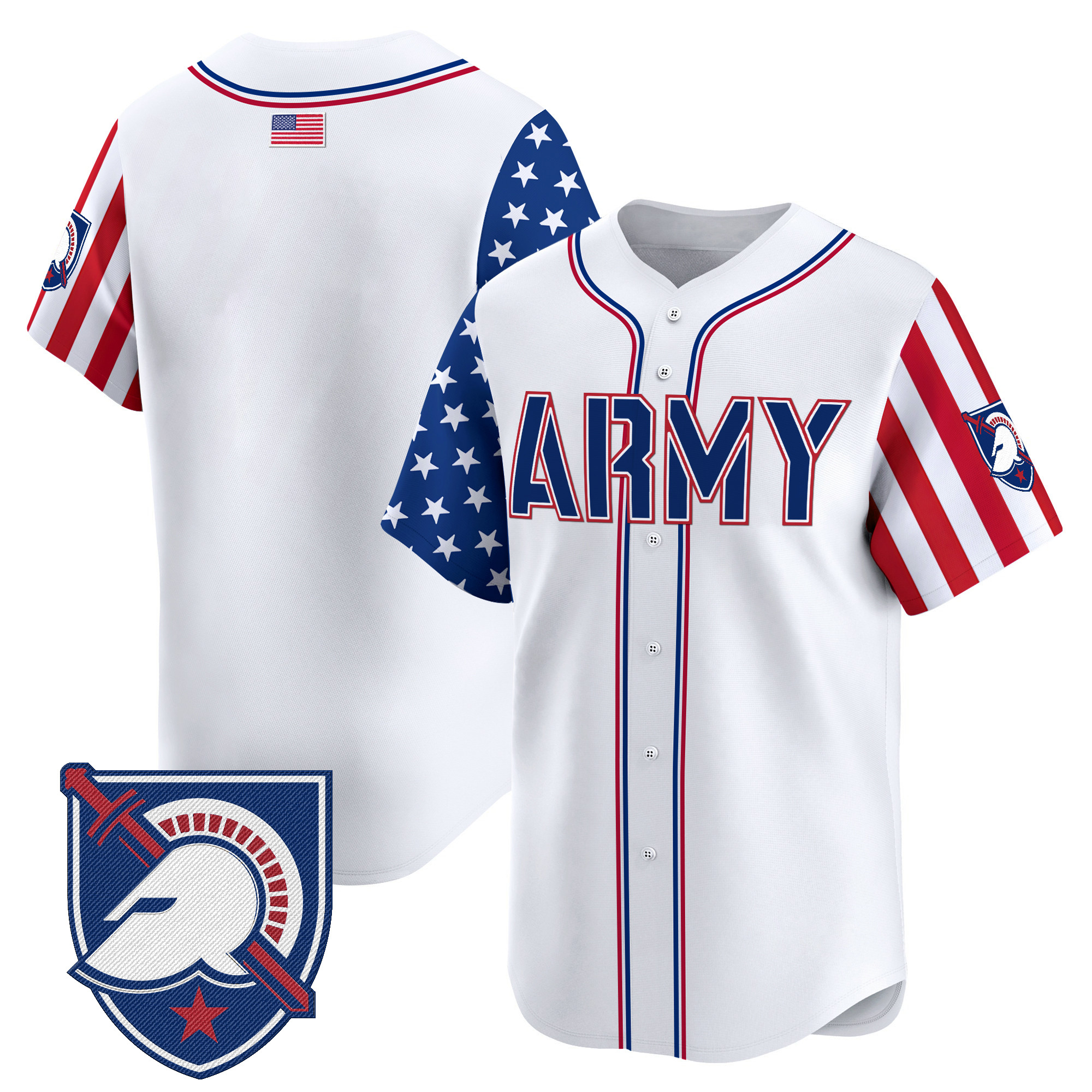 Men's Army Black Knights 2025 Independence Day Vapor Premier Limited Jersey - All Stitched