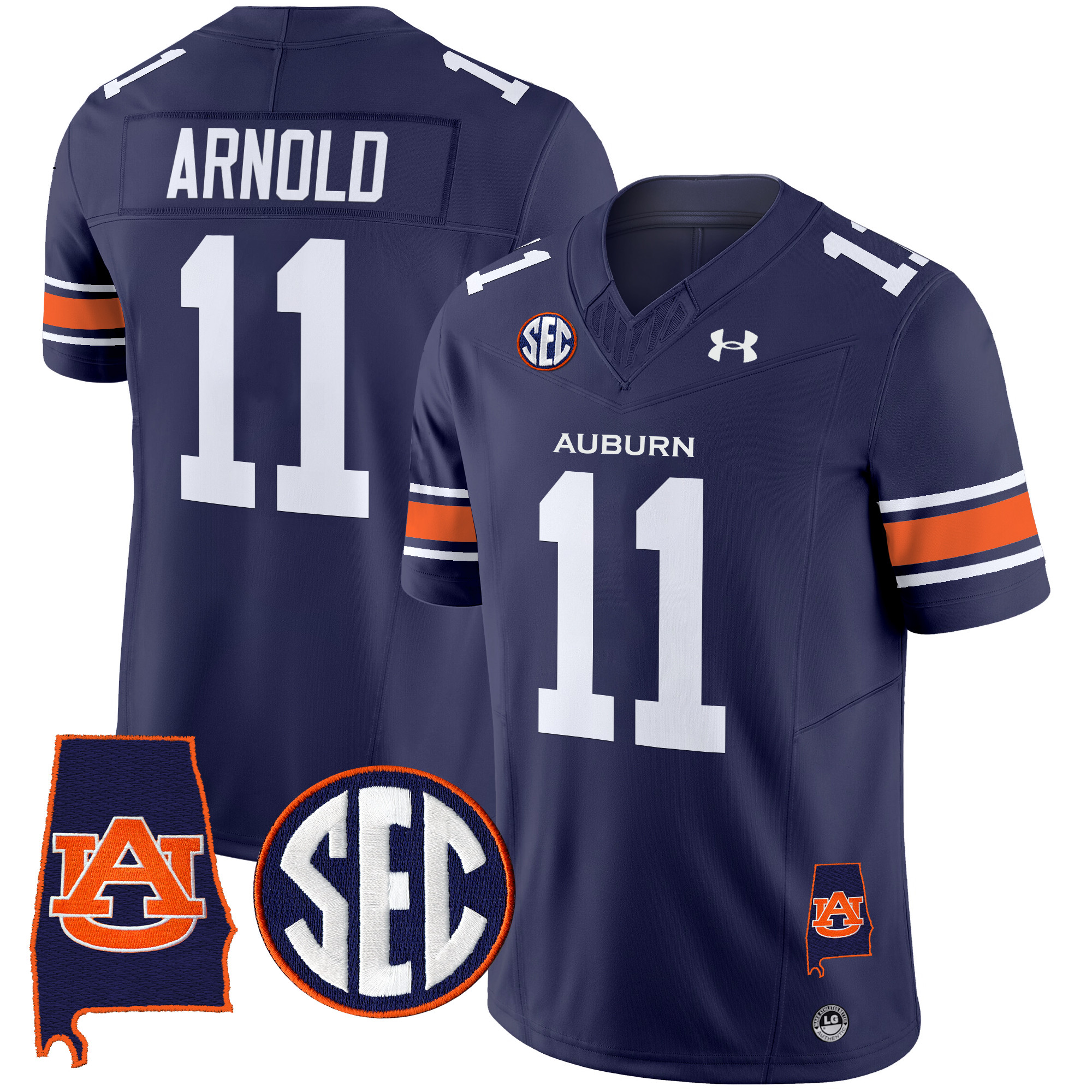 Men's Auburn Tigers 2025 Alabama Patch Vapor Limited Jersey - All Stitched