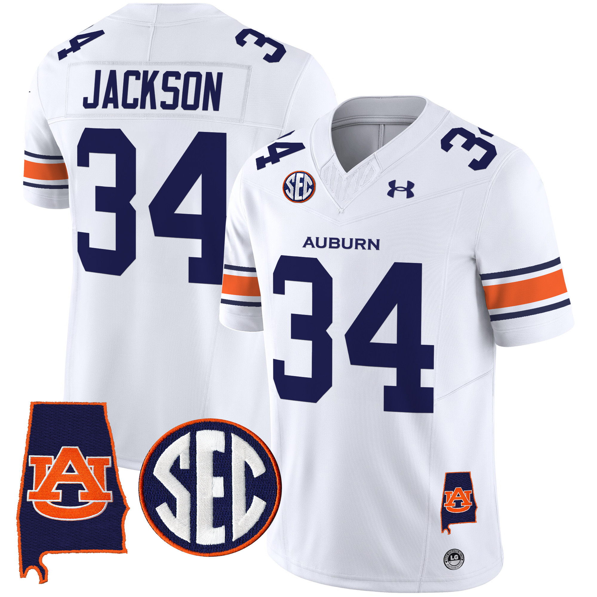 Men's Auburn Tigers 2025 Alabama Patch Vapor Limited Jersey - All Stitched