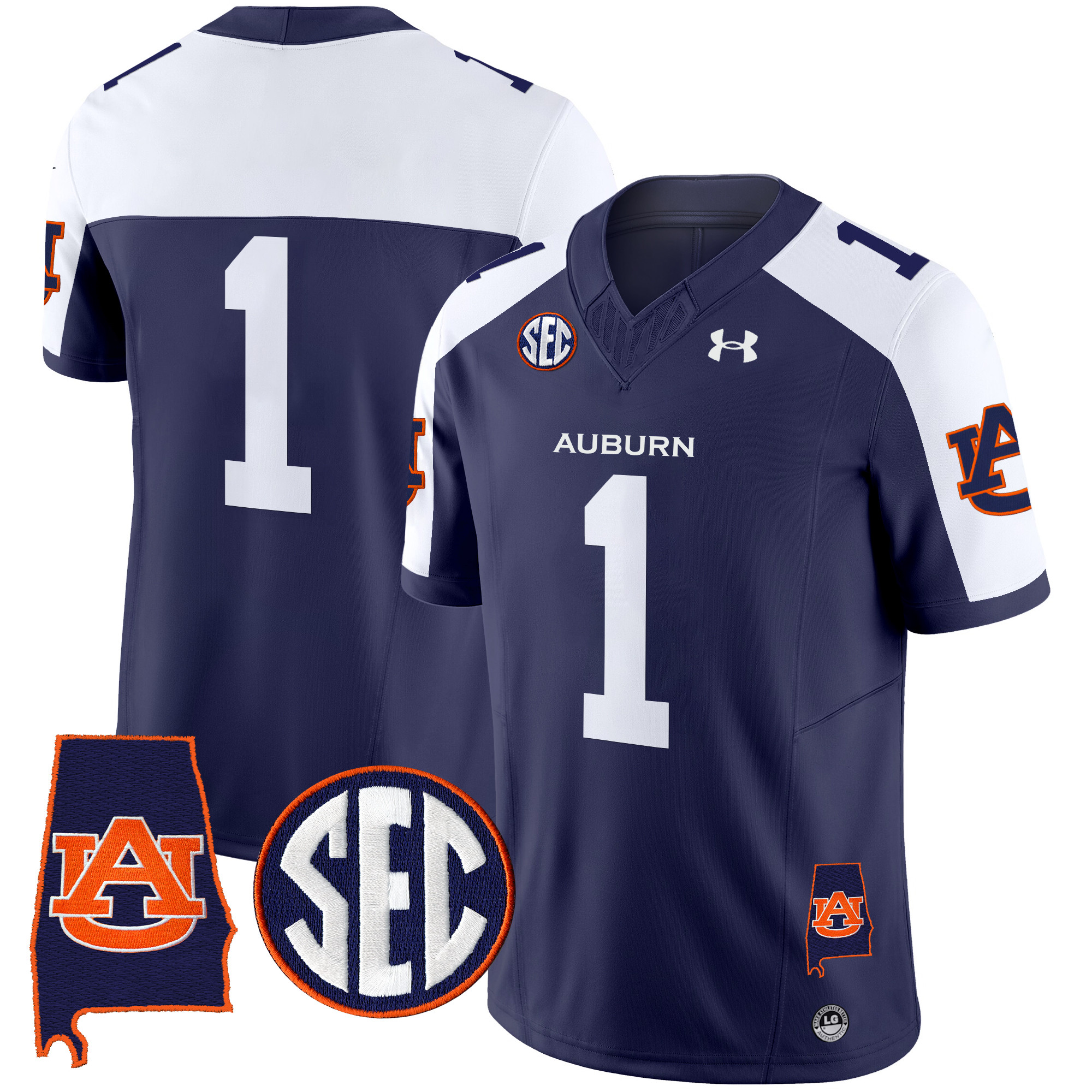 Men's Auburn Tigers 2025 Alabama Patch Vapor Limited Jersey - All Stitched
