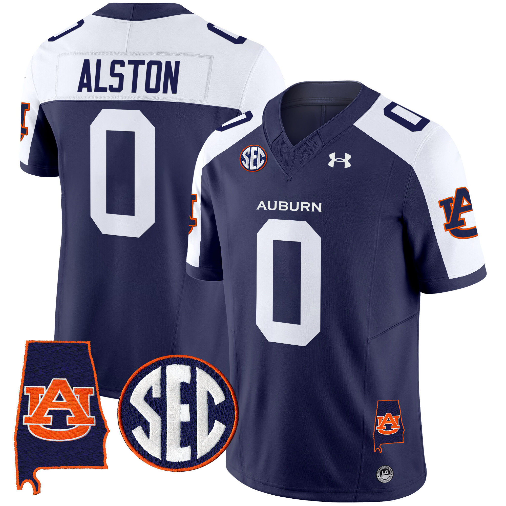 Men's Auburn Tigers 2025 Alabama Patch Vapor Limited Jersey - All Stitched