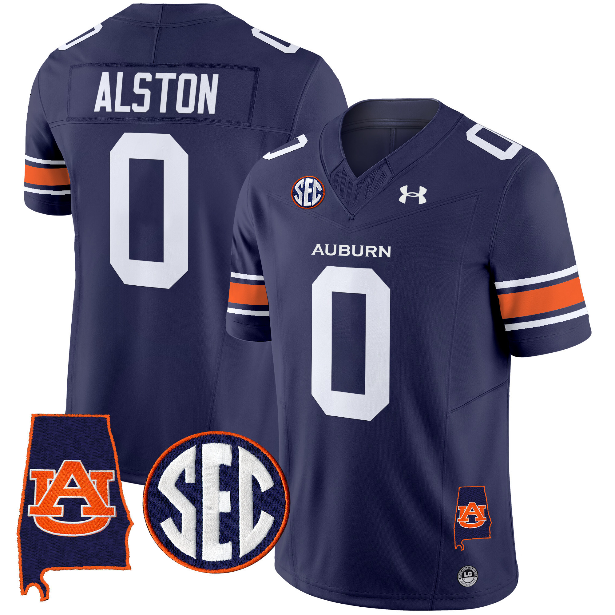 Men's Auburn Tigers 2025 Alabama Patch Vapor Limited Jersey - All Stitched