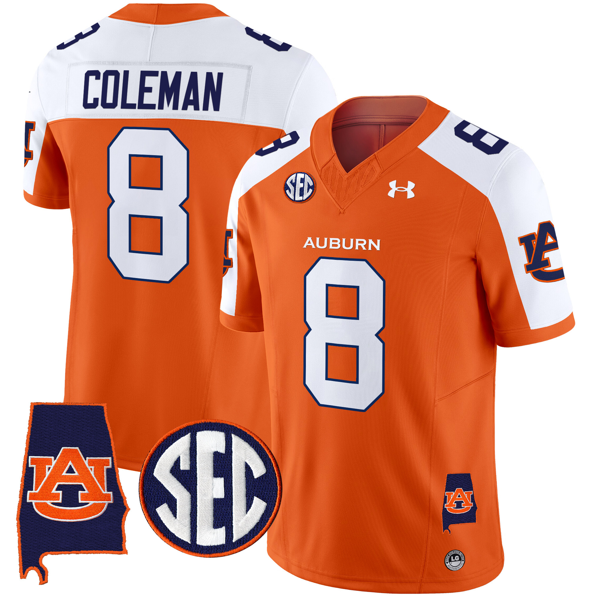 Men's Auburn Tigers 2025 Alabama Patch Vapor Limited Jersey - All Stitched