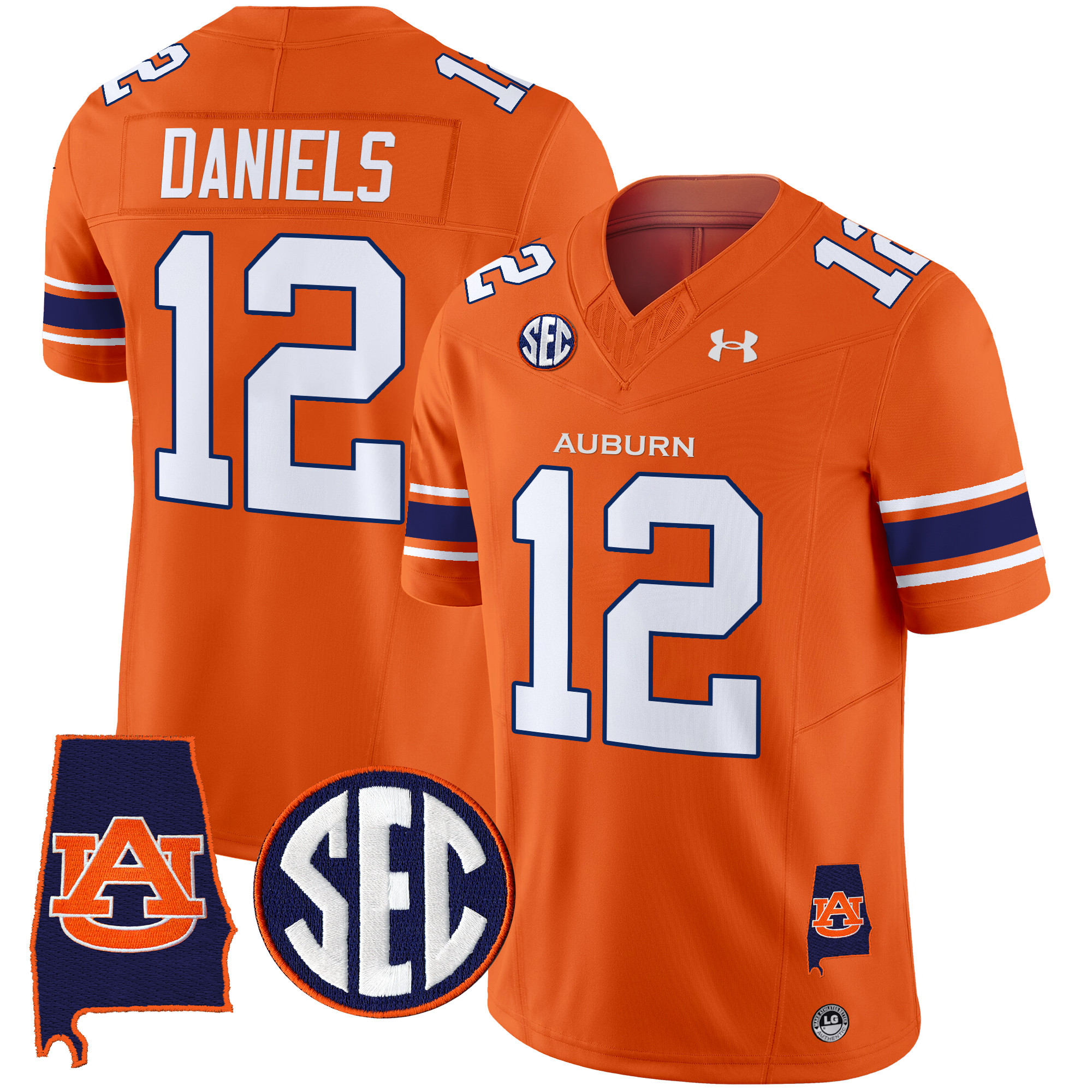 Men's Auburn Tigers 2025 Alabama Patch Vapor Limited Jersey - All Stitched