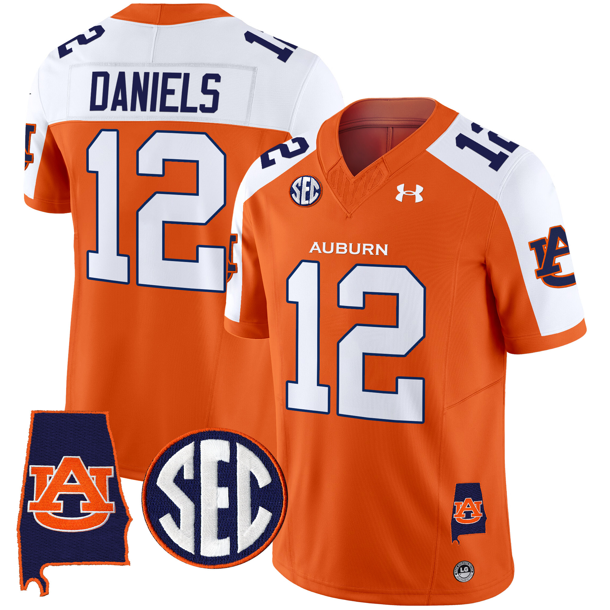 Men's Auburn Tigers 2025 Alabama Patch Vapor Limited Jersey - All Stitched