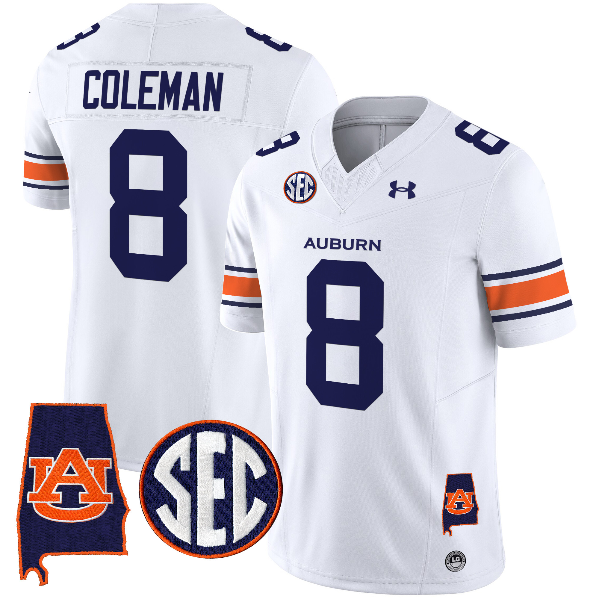 Men's Auburn Tigers 2025 Alabama Patch Vapor Limited Jersey - All Stitched