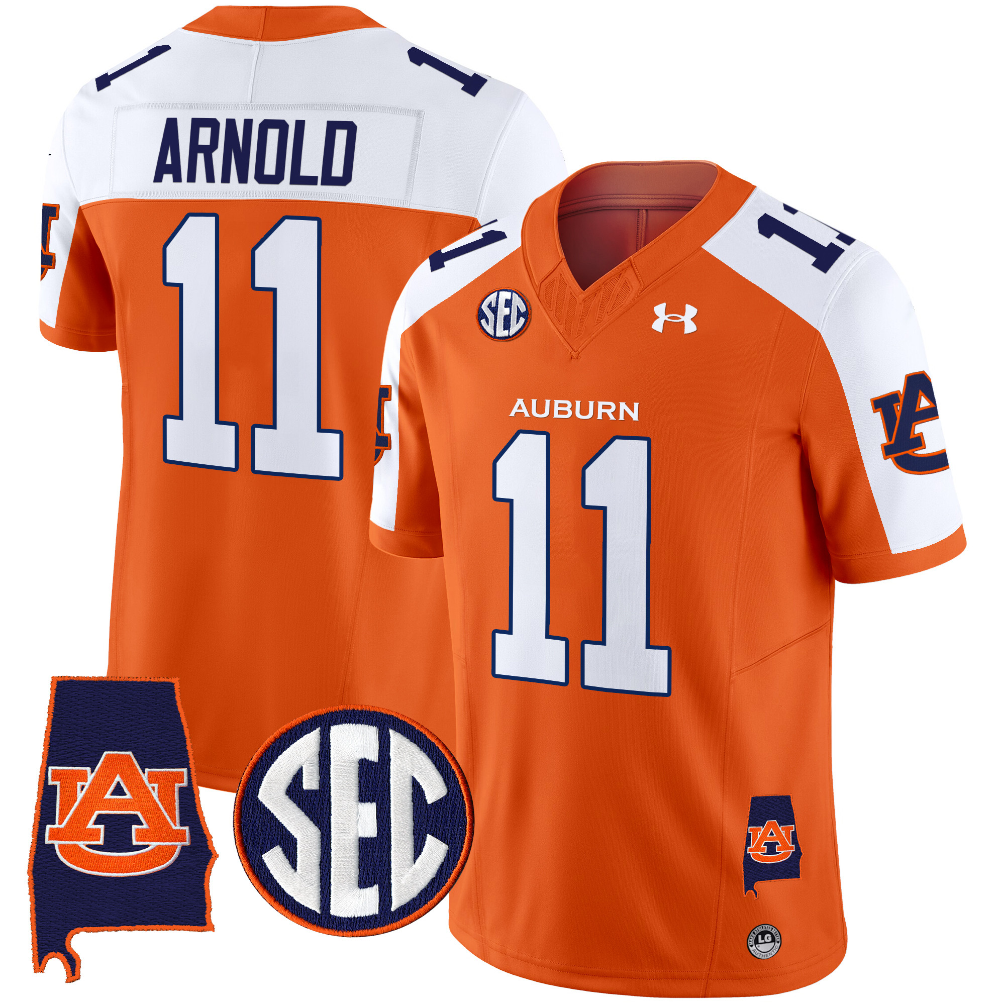 Men's Auburn Tigers 2025 Alabama Patch Vapor Limited Jersey - All Stitched