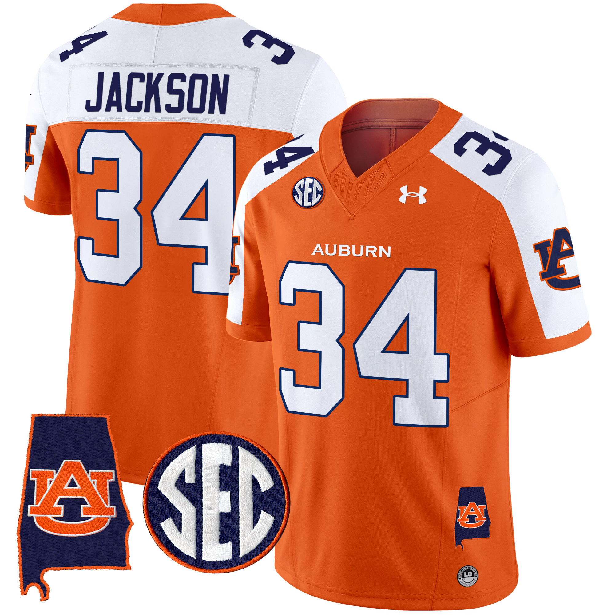 Men's Auburn Tigers 2025 Alabama Patch Vapor Limited Jersey - All Stitched