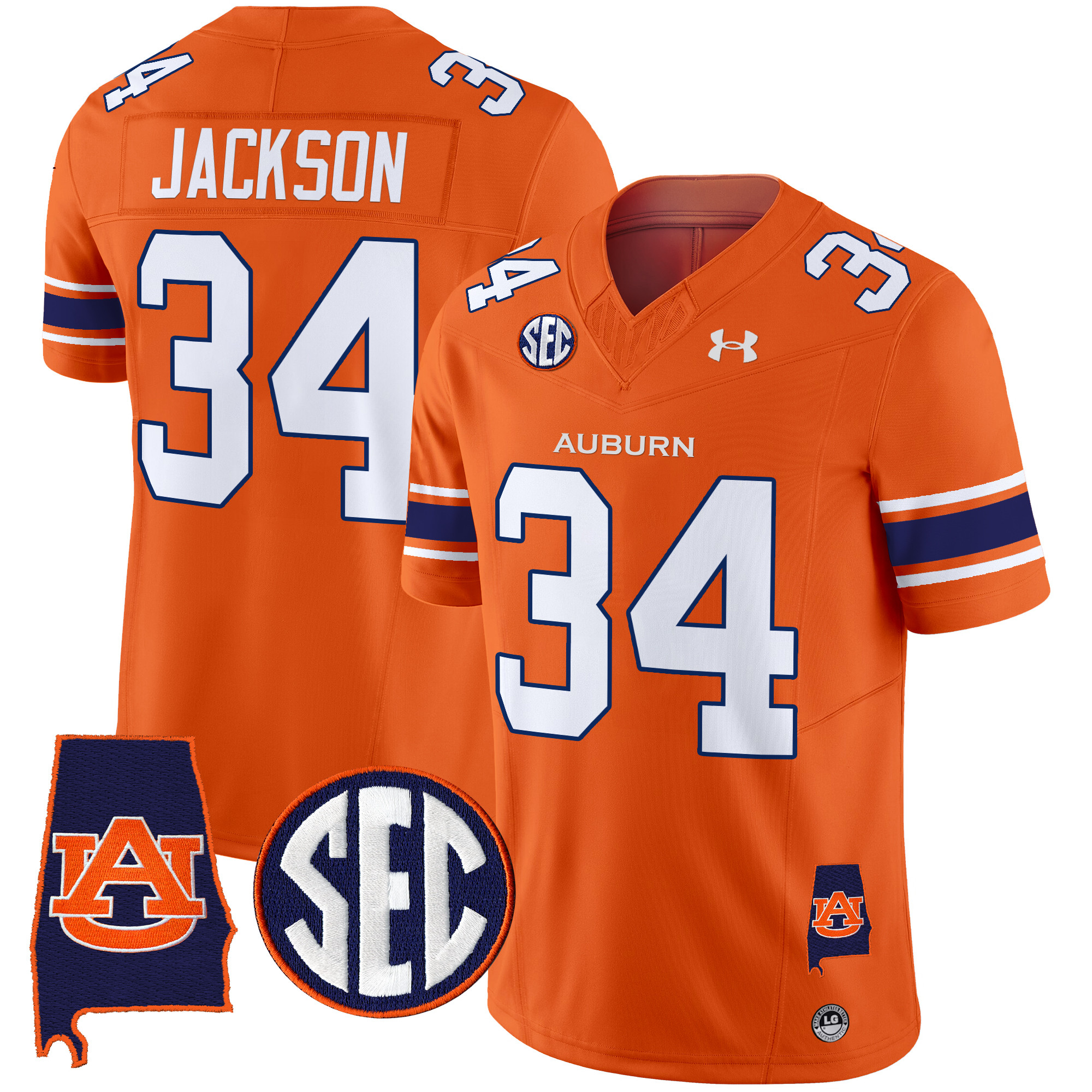 Men's Auburn Tigers 2025 Alabama Patch Vapor Limited Jersey - All Stitched