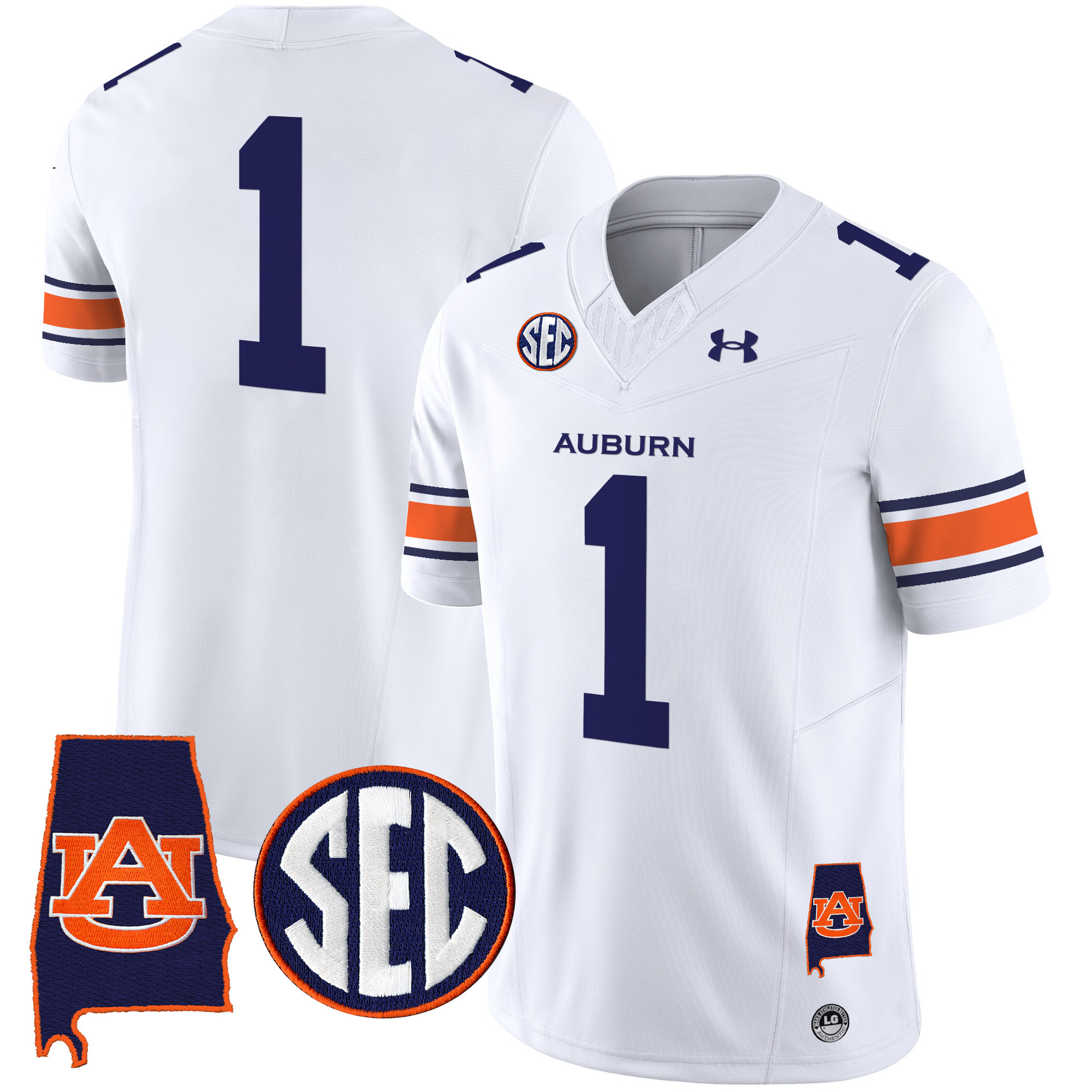 Men's Auburn Tigers 2025 Alabama Patch Vapor Limited Jersey - All Stitched