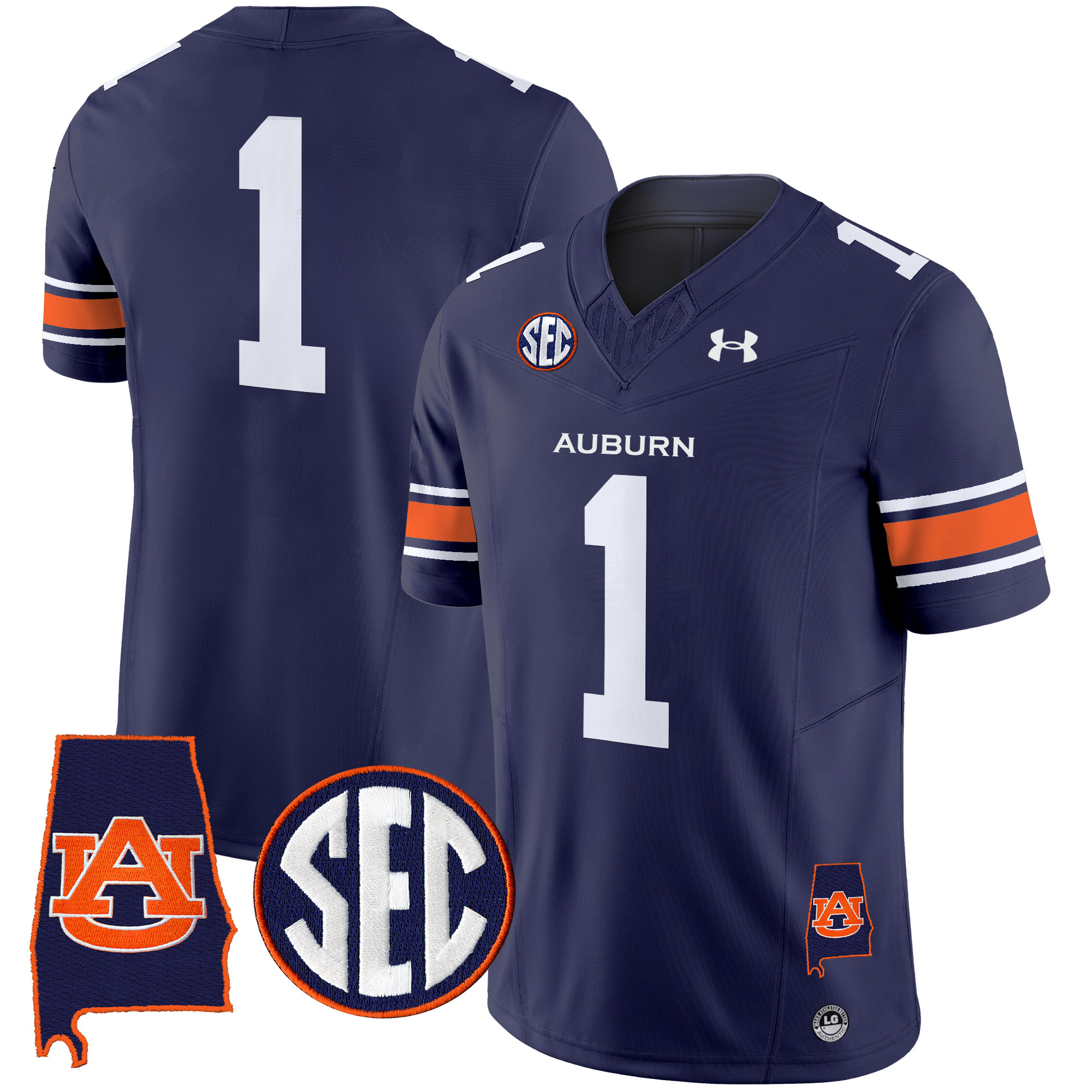 Men's Auburn Tigers 2025 Alabama Patch Vapor Limited Jersey - All Stitched