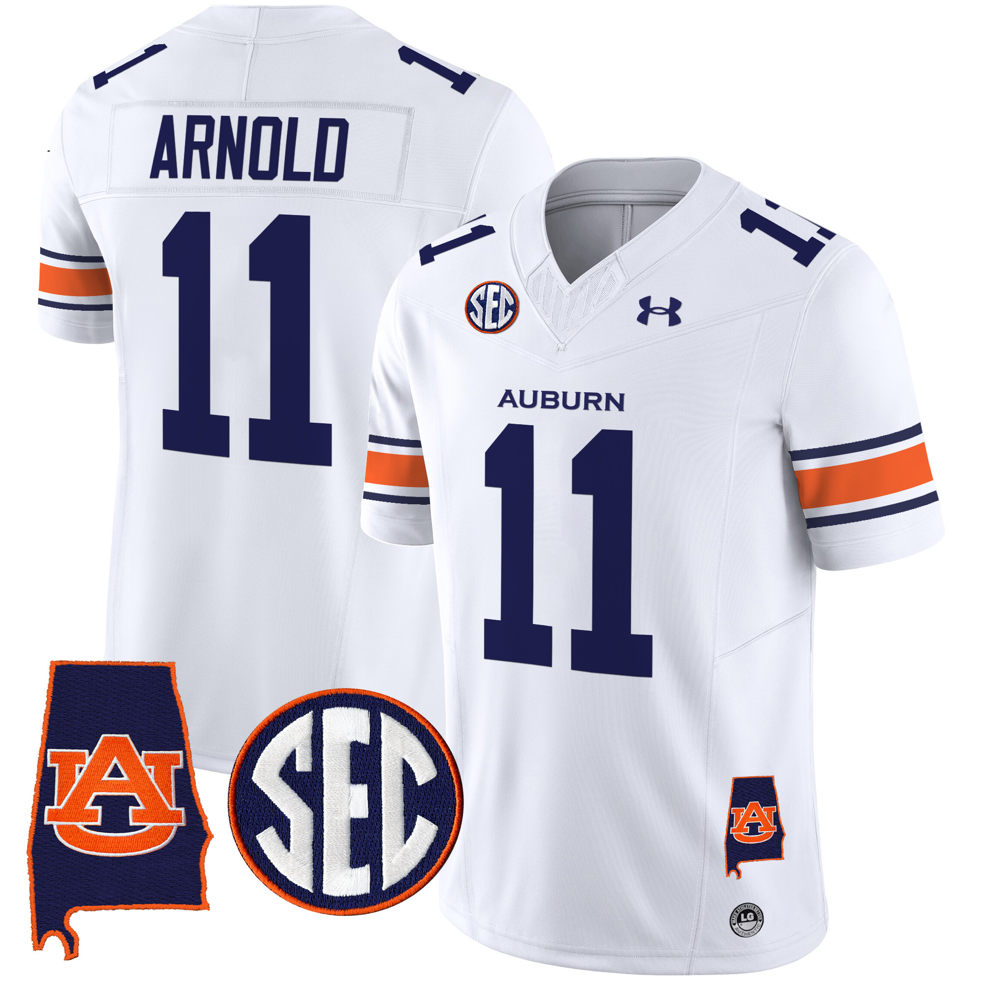 Men's Auburn Tigers 2025 Alabama Patch Vapor Limited Jersey - All Stitched