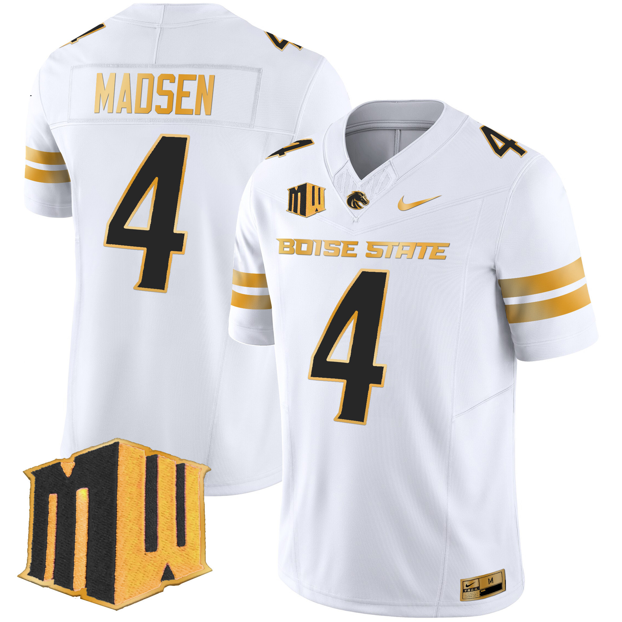 Men's Boise State Broncos 2025 Gold Vapor Limited Jersey - All Stitched
