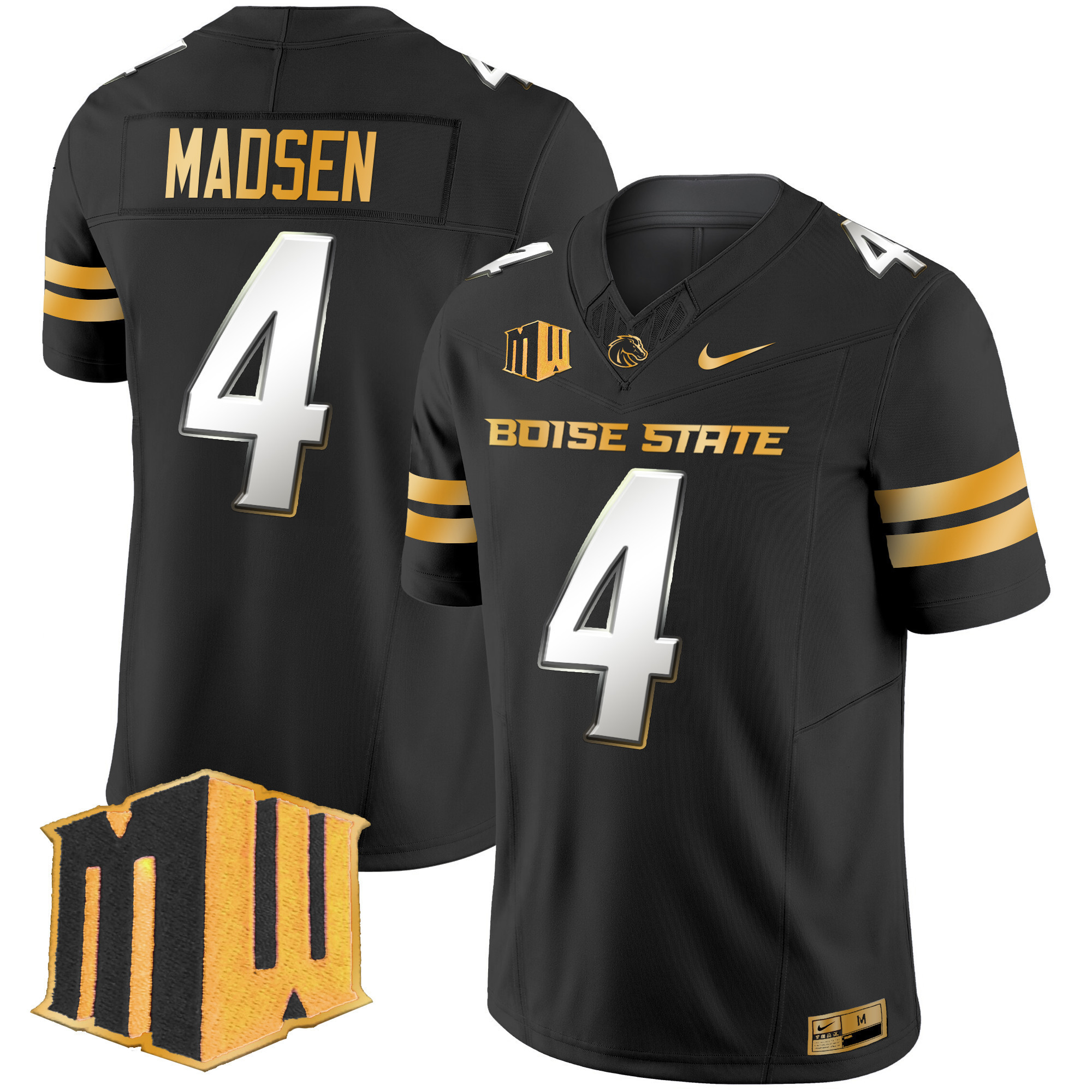 Men's Boise State Broncos 2025 Gold Vapor Limited Jersey - All Stitched
