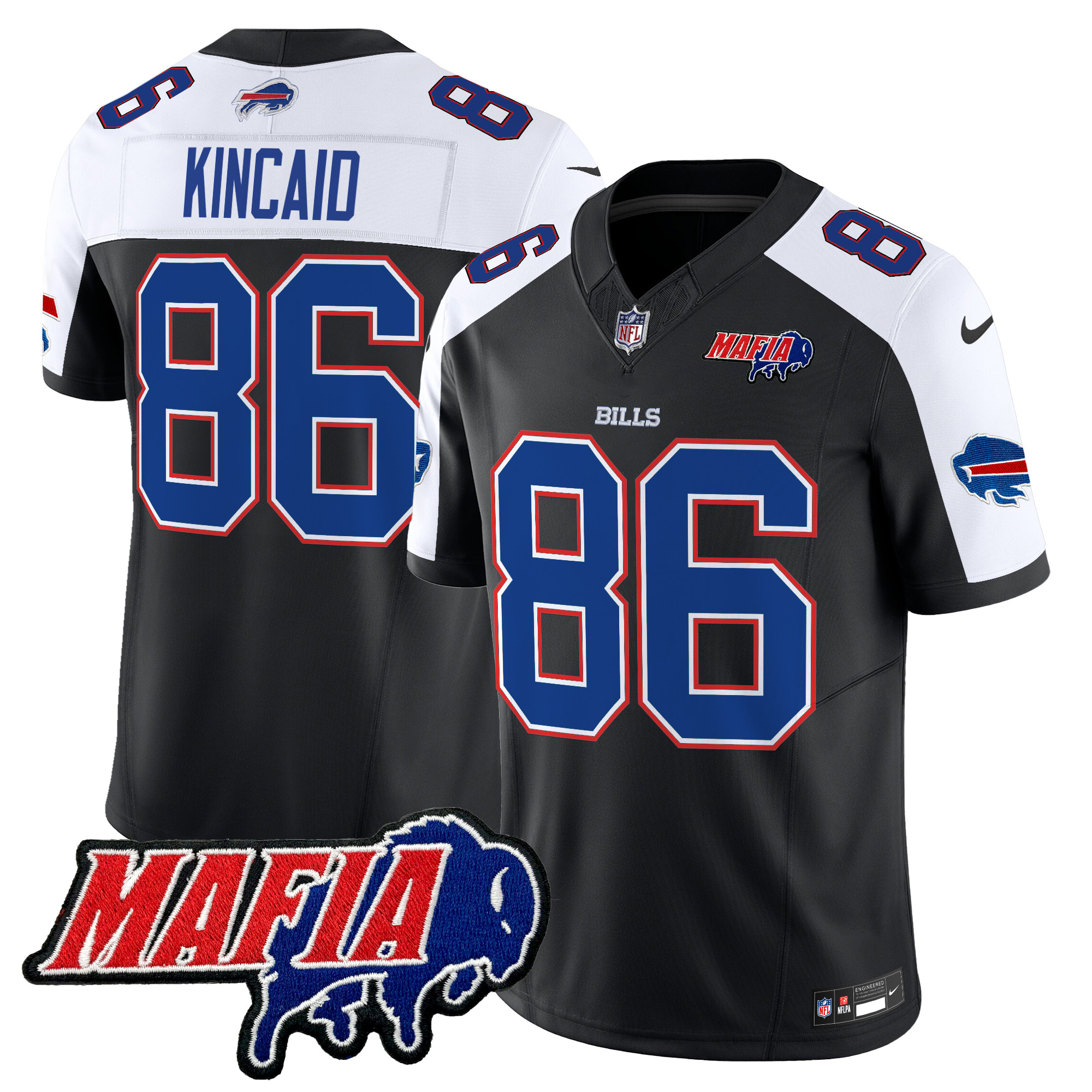 Men's Buffalo Bills 2025 Bills Mafia Patch Vapor Limited Jersey - All Stitched