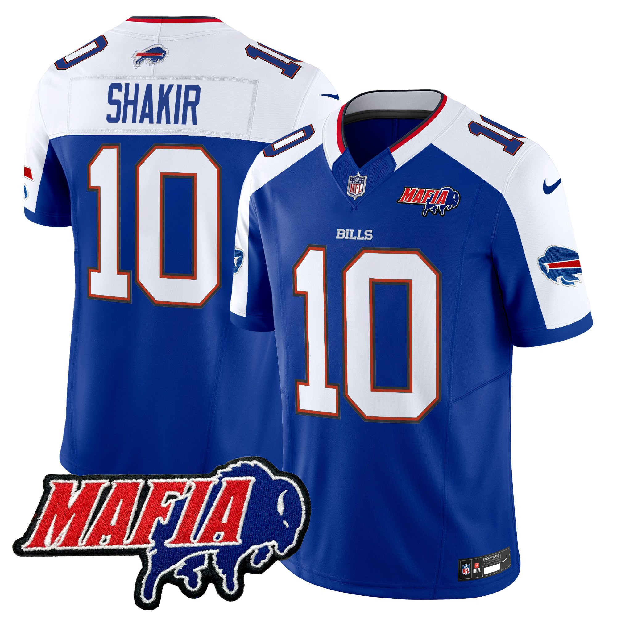 Men's Buffalo Bills 2025 Bills Mafia Patch Vapor Limited Jersey - All Stitched
