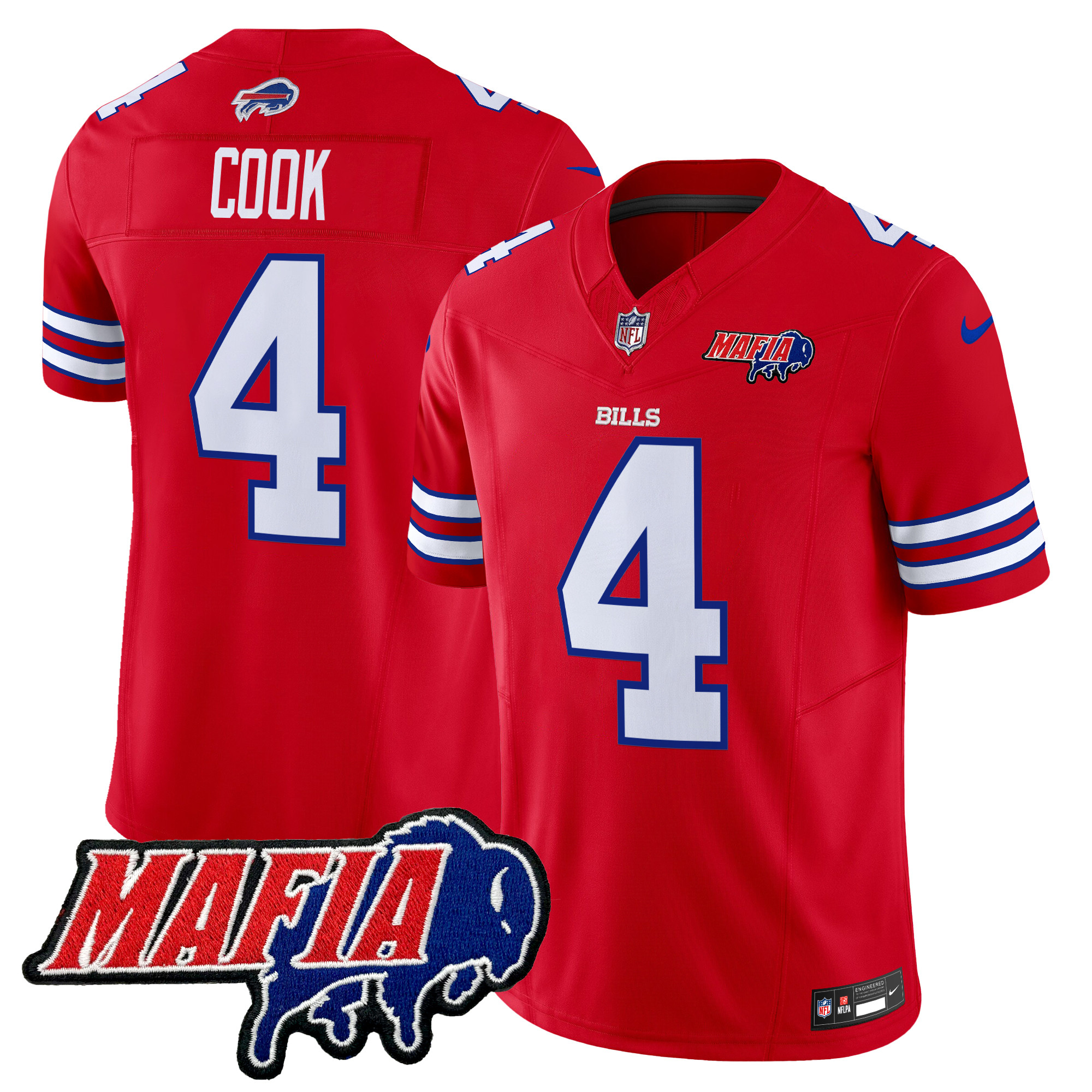 Men's Buffalo Bills 2025 Bills Mafia Patch Vapor Limited Jersey - All Stitched