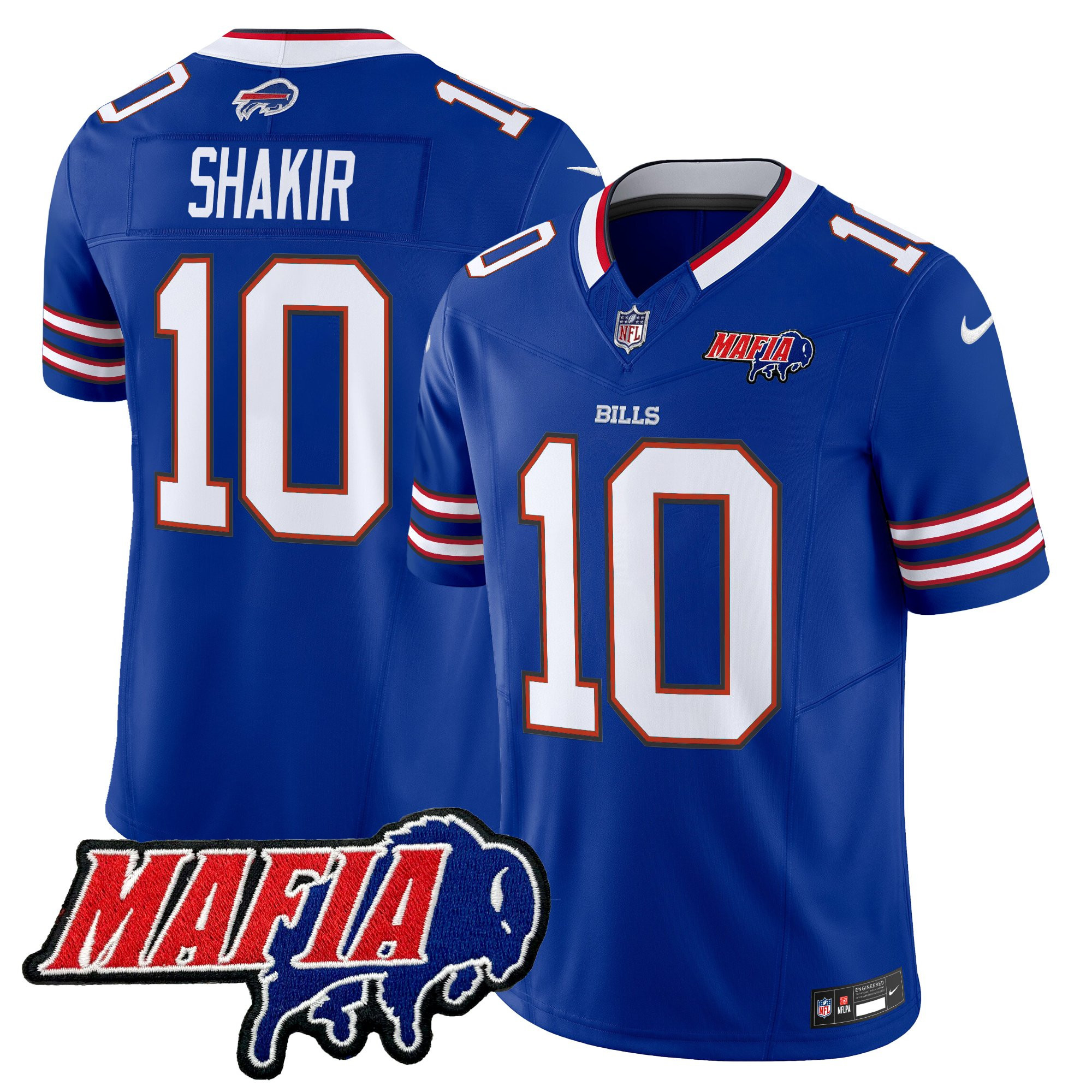 Men's Buffalo Bills 2025 Bills Mafia Patch Vapor Limited Jersey - All Stitched