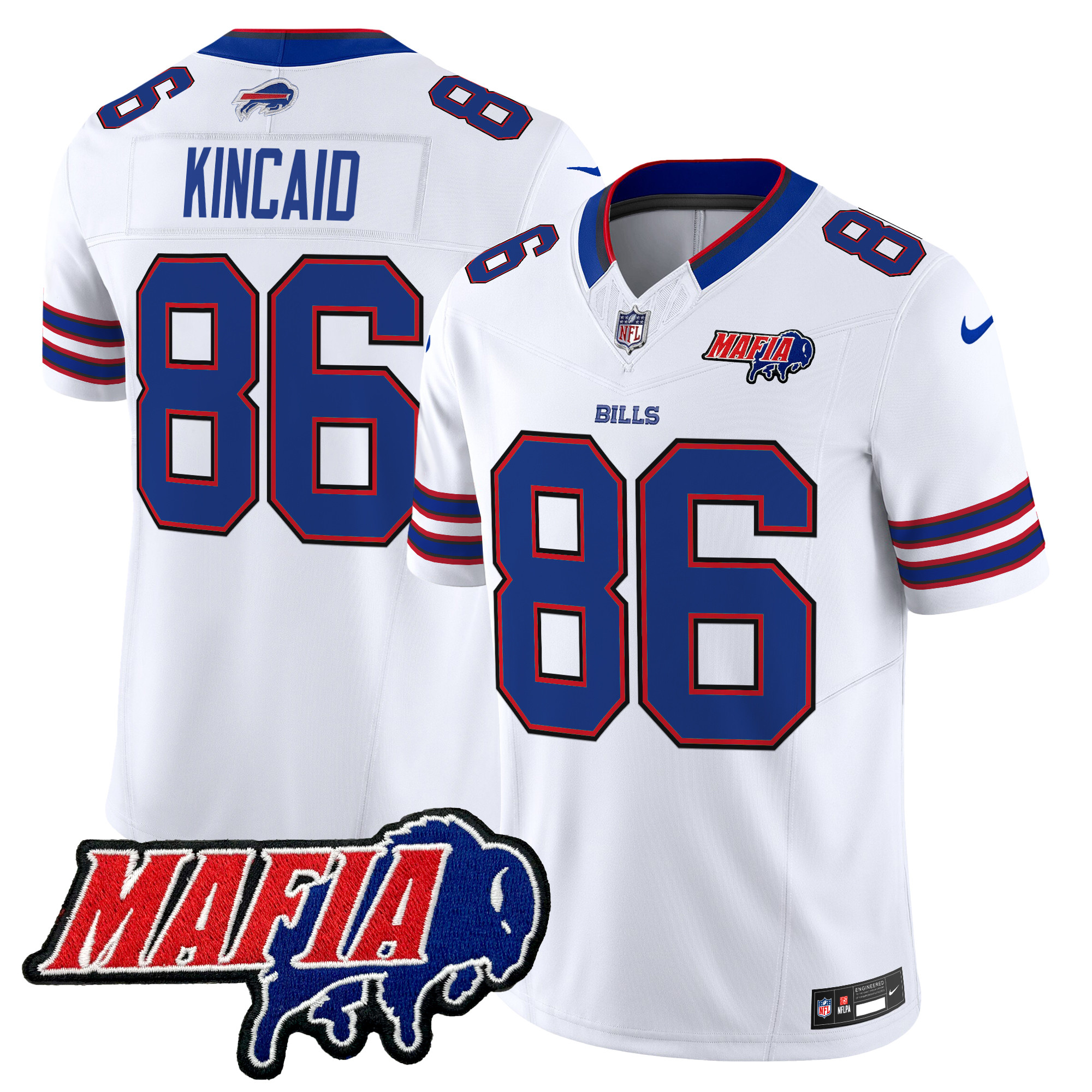 Men's Buffalo Bills 2025 Bills Mafia Patch Vapor Limited Jersey - All Stitched
