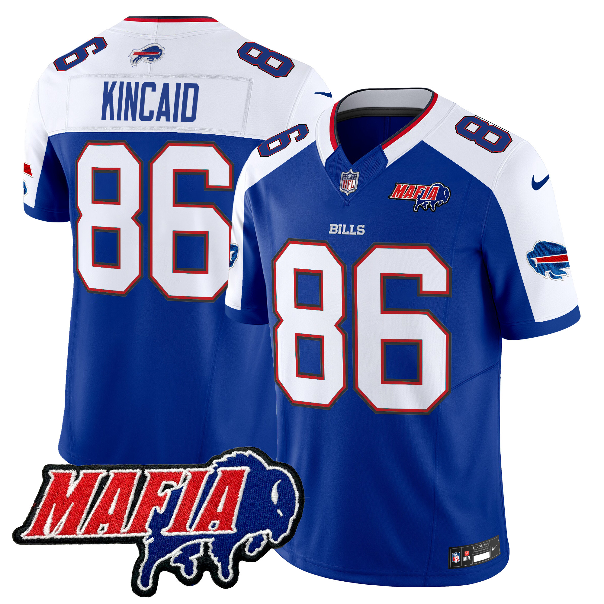 Men's Buffalo Bills 2025 Bills Mafia Patch Vapor Limited Jersey - All Stitched