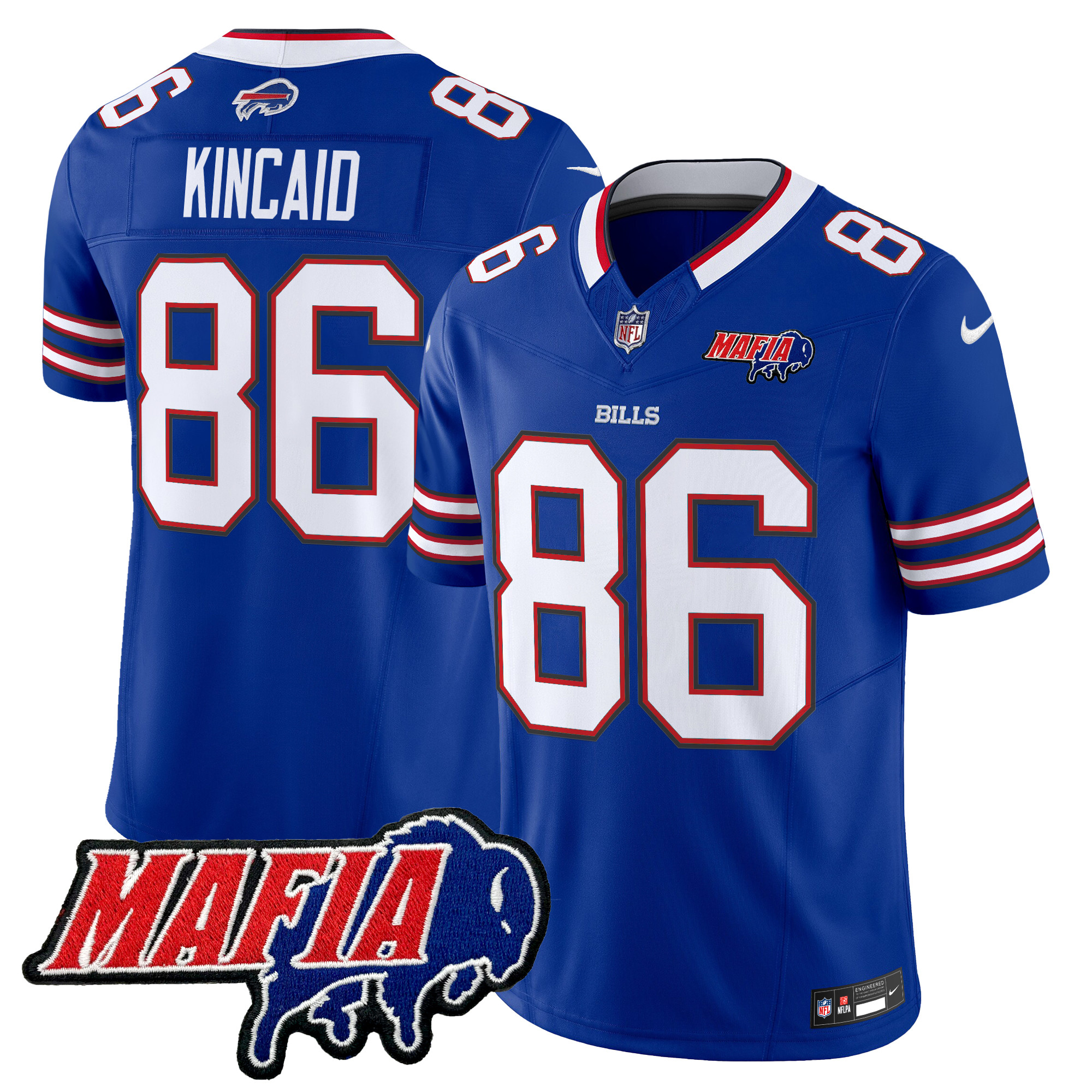 Men's Buffalo Bills 2025 Bills Mafia Patch Vapor Limited Jersey - All Stitched