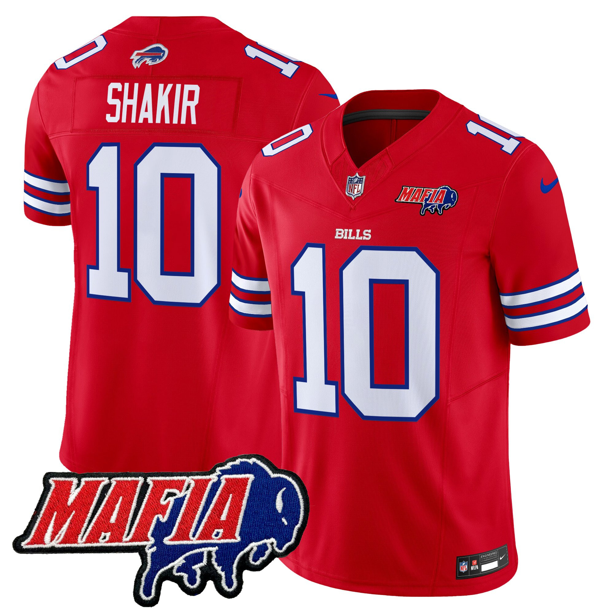 Men's Buffalo Bills 2025 Bills Mafia Patch Vapor Limited Jersey - All Stitched