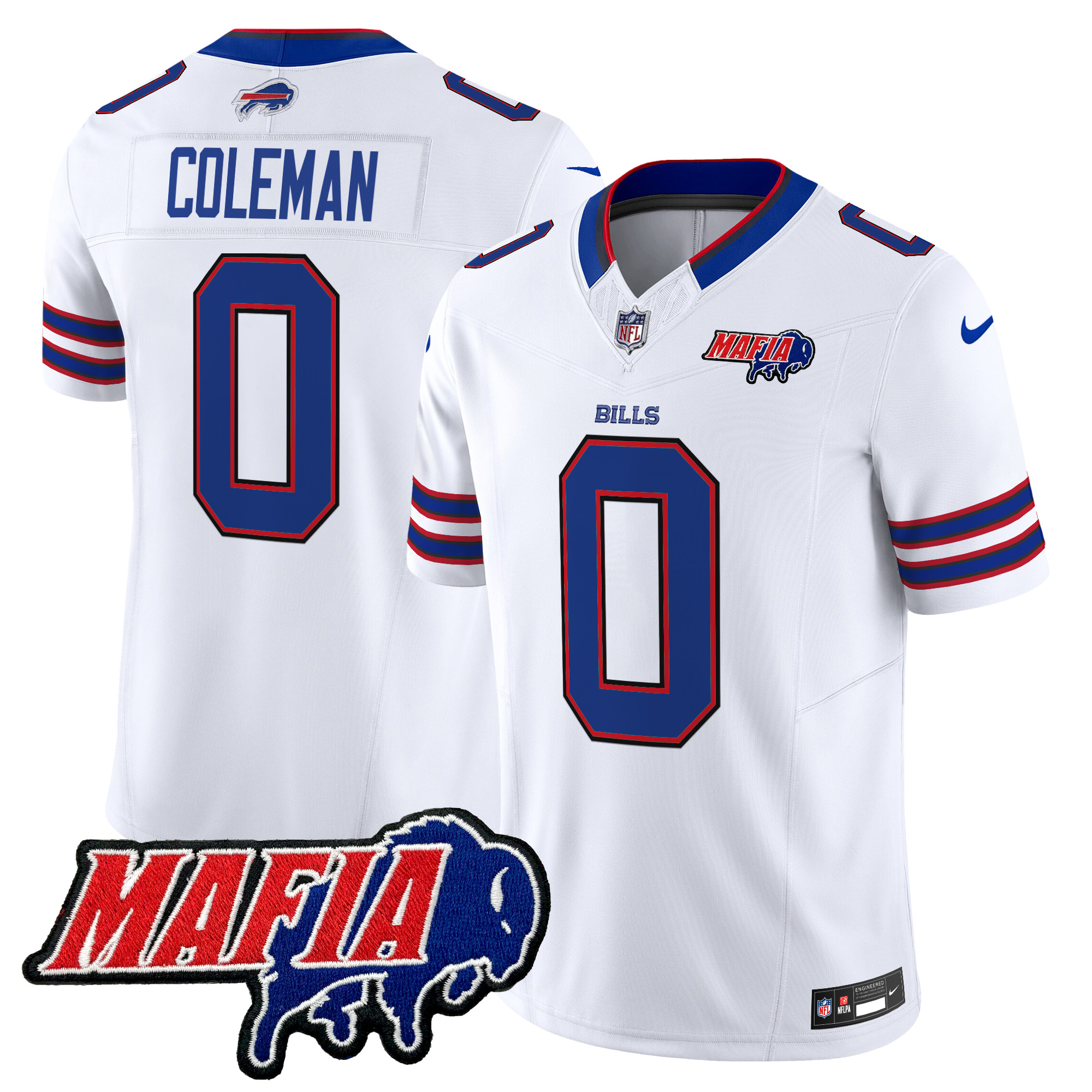 Men's Buffalo Bills 2025 Bills Mafia Patch Vapor Limited Jersey - All Stitched