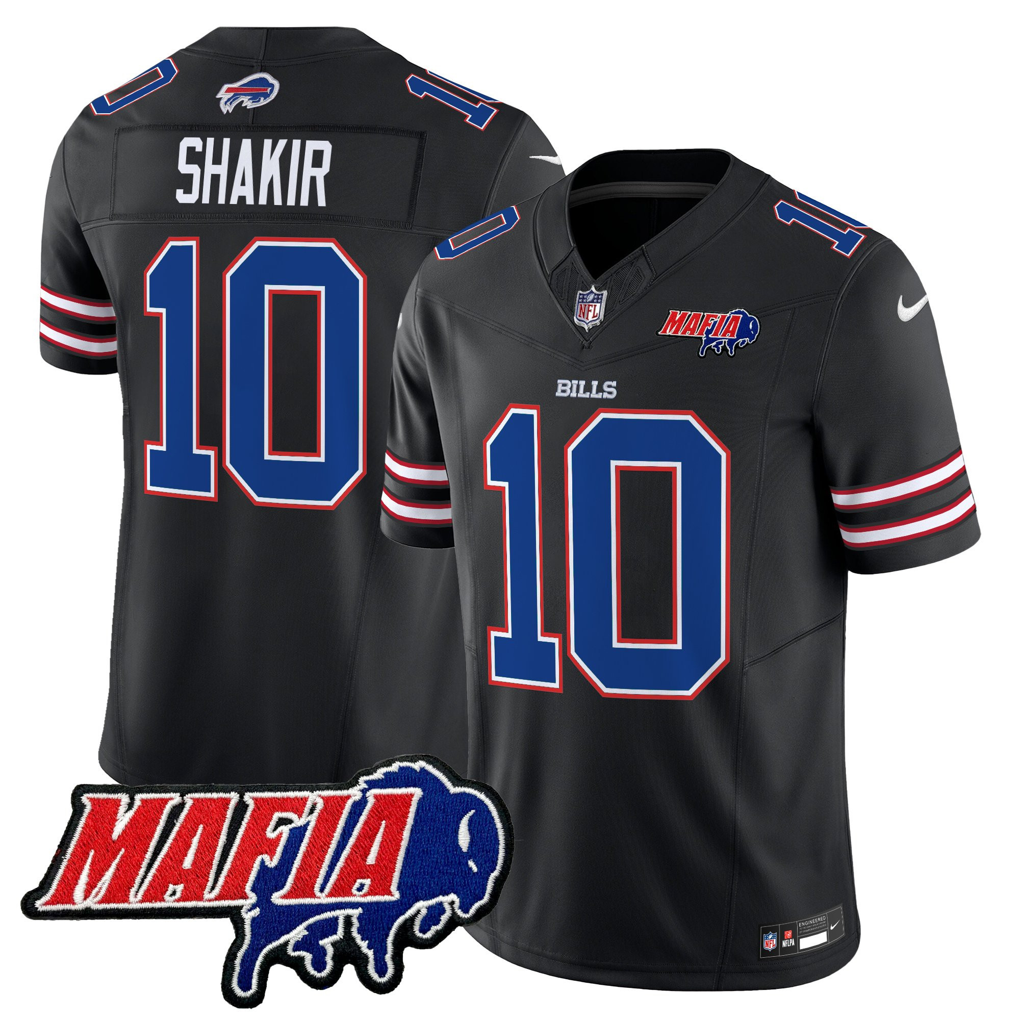 Men's Buffalo Bills 2025 Bills Mafia Patch Vapor Limited Jersey - All Stitched