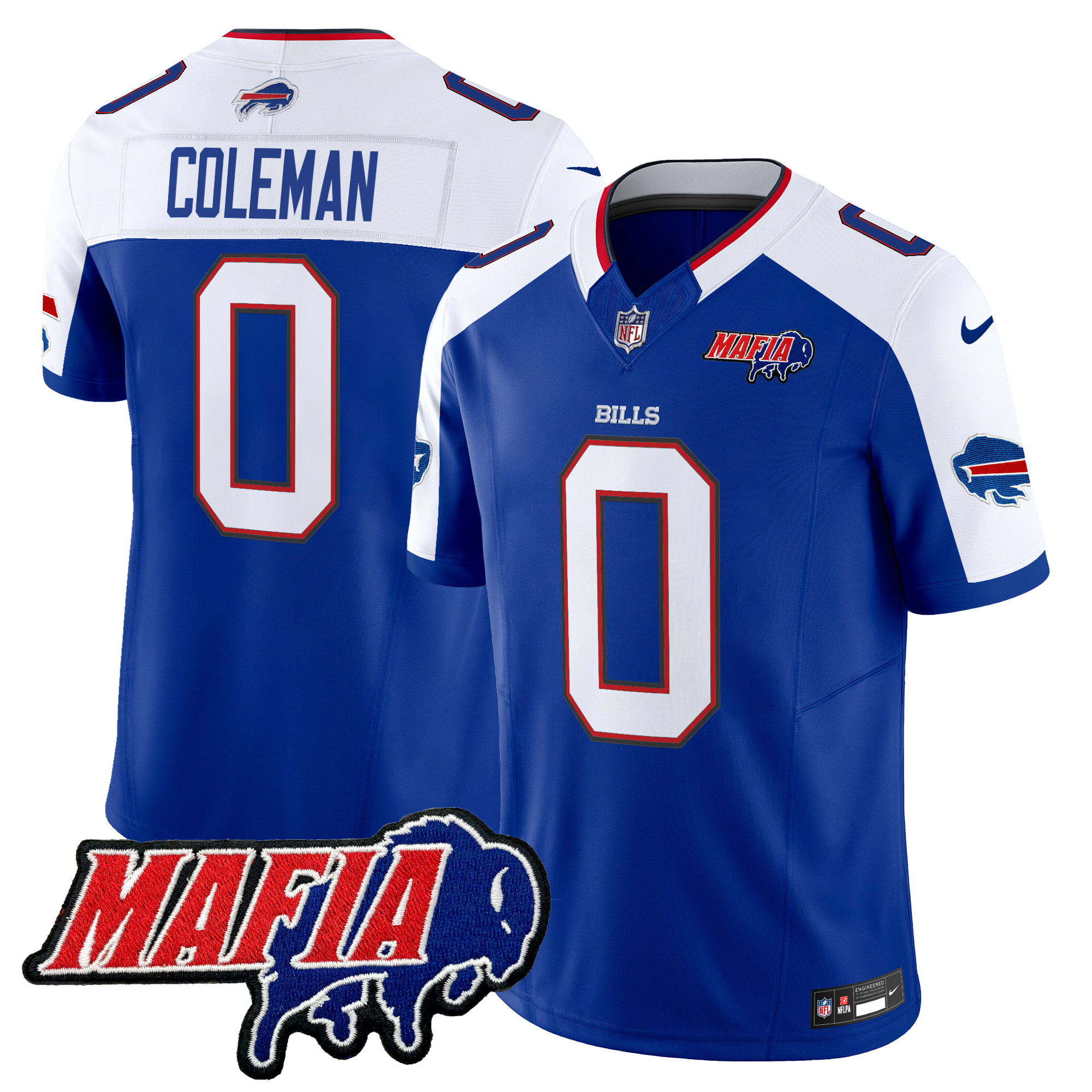 Men's Buffalo Bills 2025 Bills Mafia Patch Vapor Limited Jersey - All Stitched