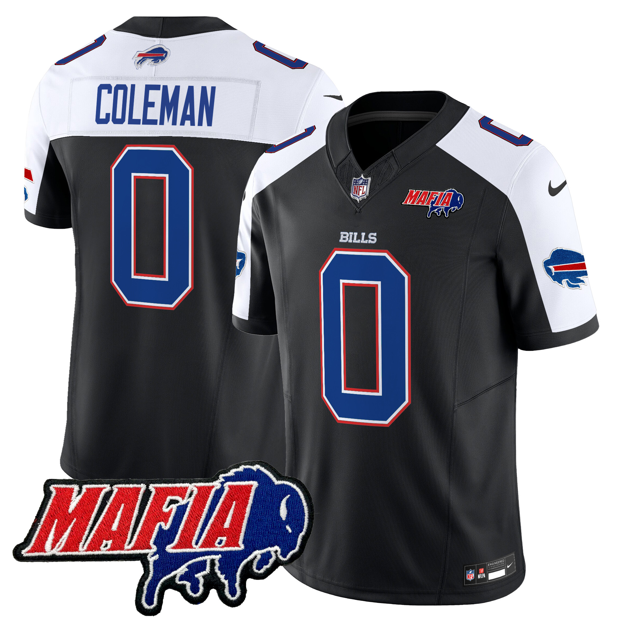 Men's Buffalo Bills 2025 Bills Mafia Patch Vapor Limited Jersey - All Stitched