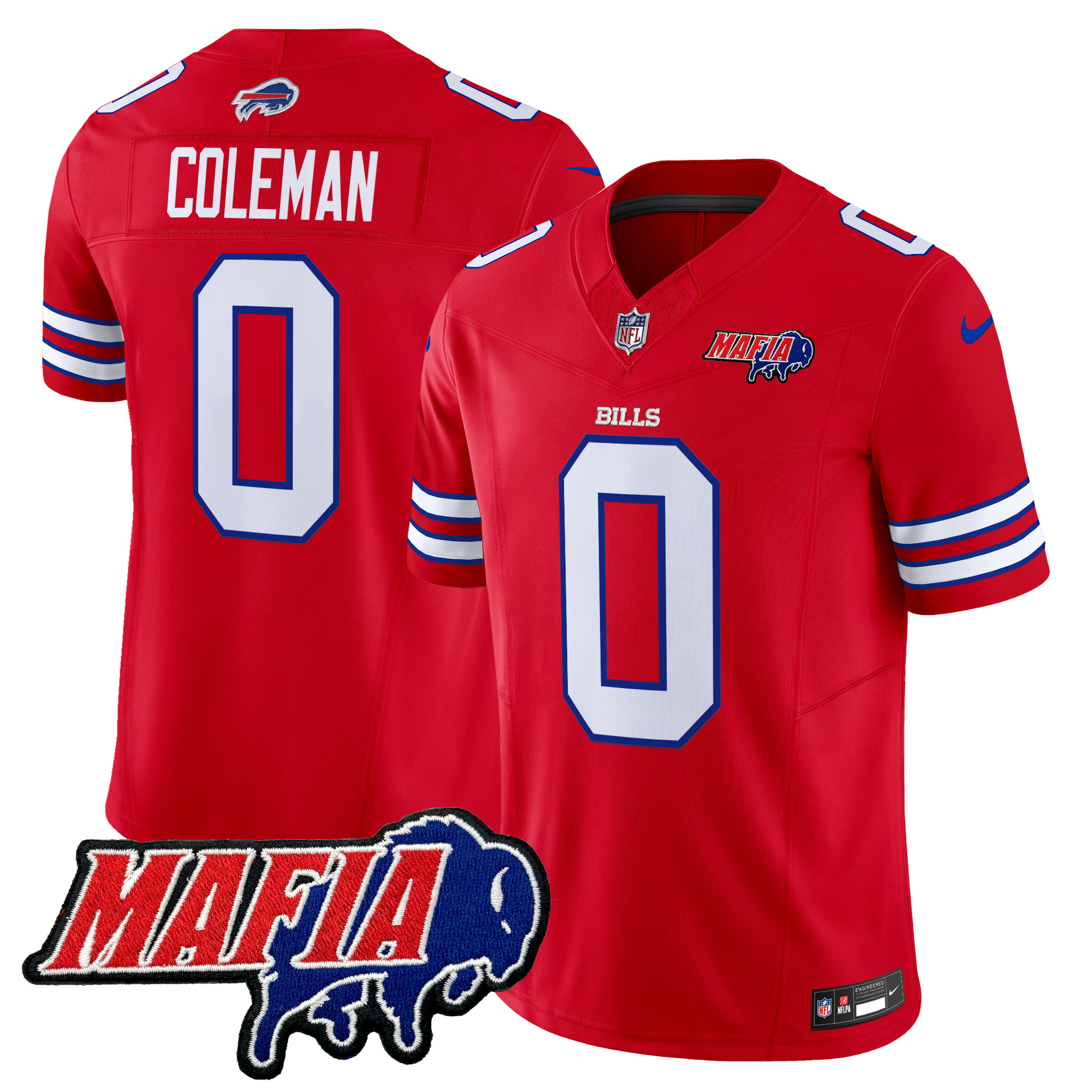 Men's Buffalo Bills 2025 Bills Mafia Patch Vapor Limited Jersey - All Stitched