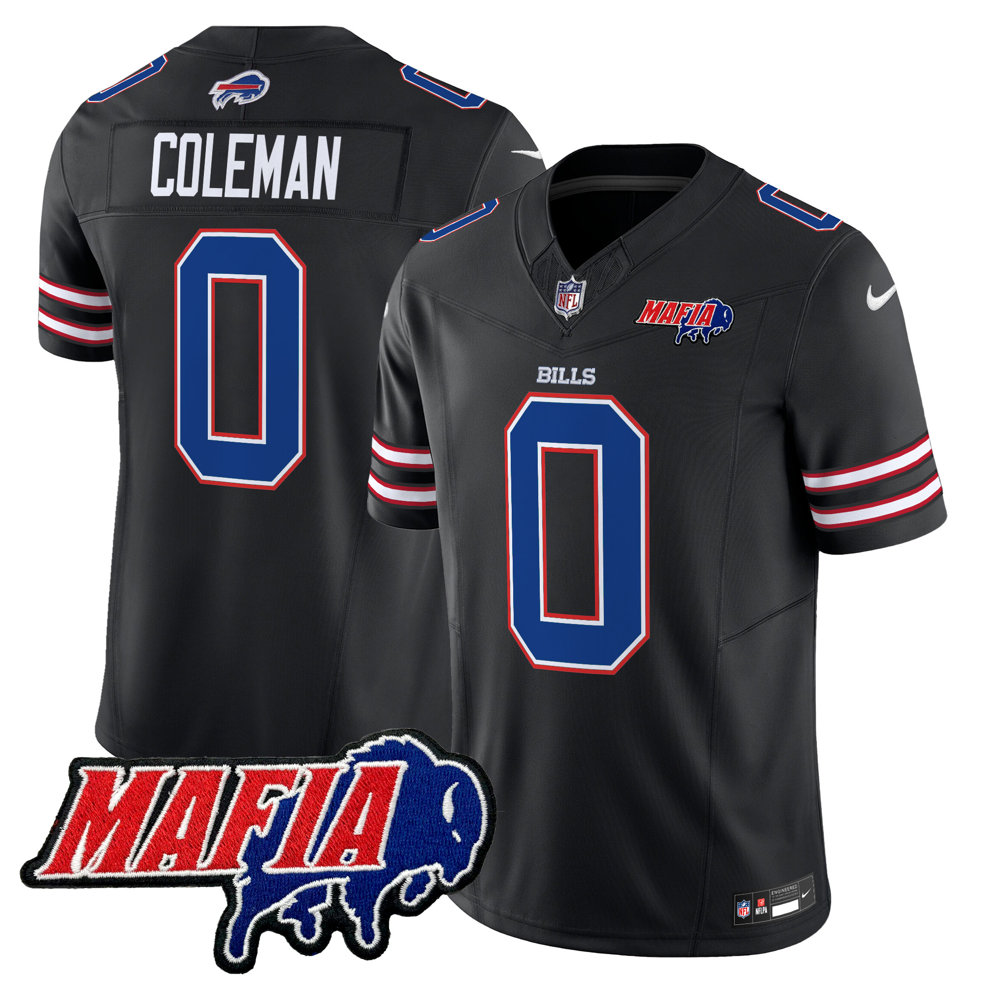 Men's Buffalo Bills 2025 Bills Mafia Patch Vapor Limited Jersey - All Stitched