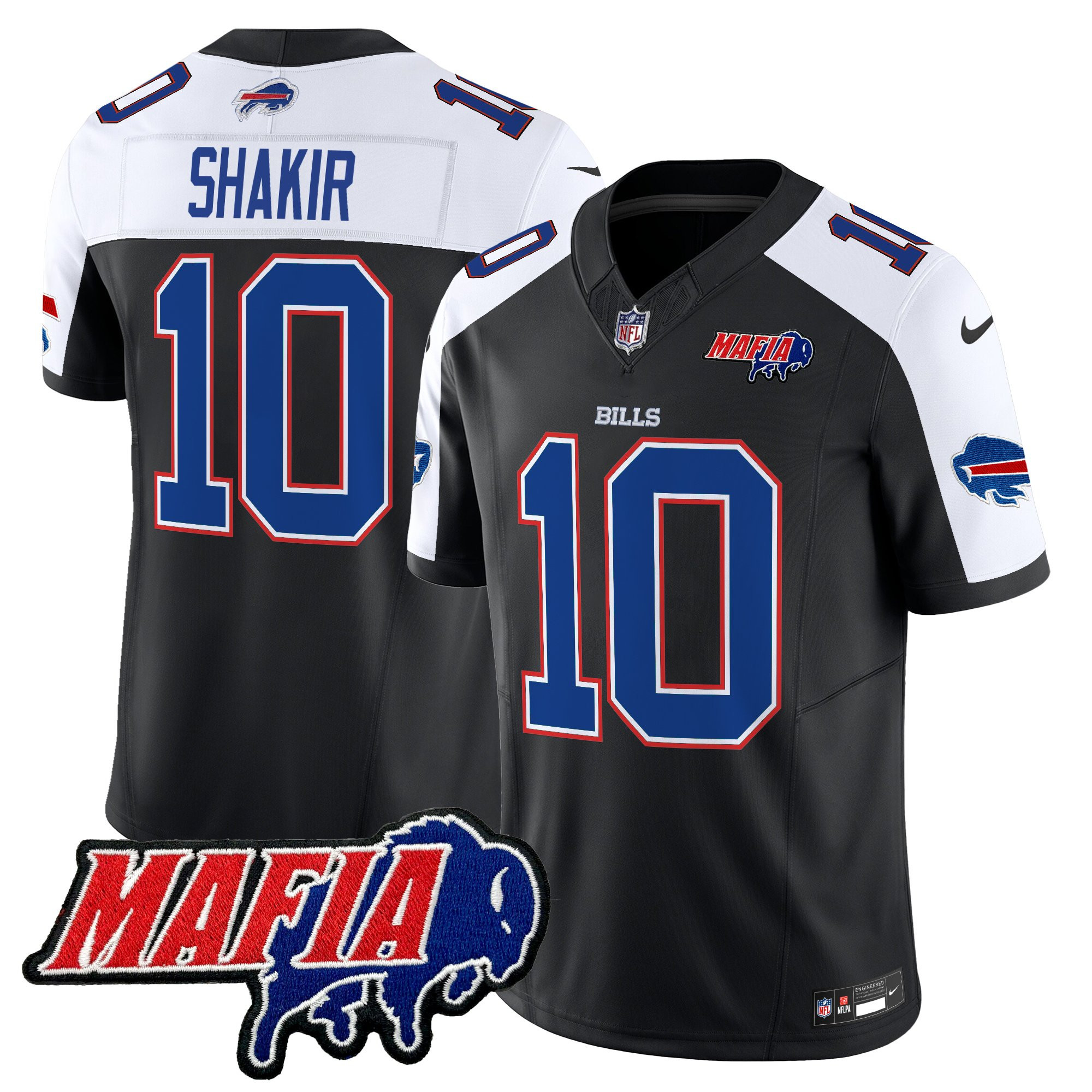 Men's Buffalo Bills 2025 Bills Mafia Patch Vapor Limited Jersey - All Stitched