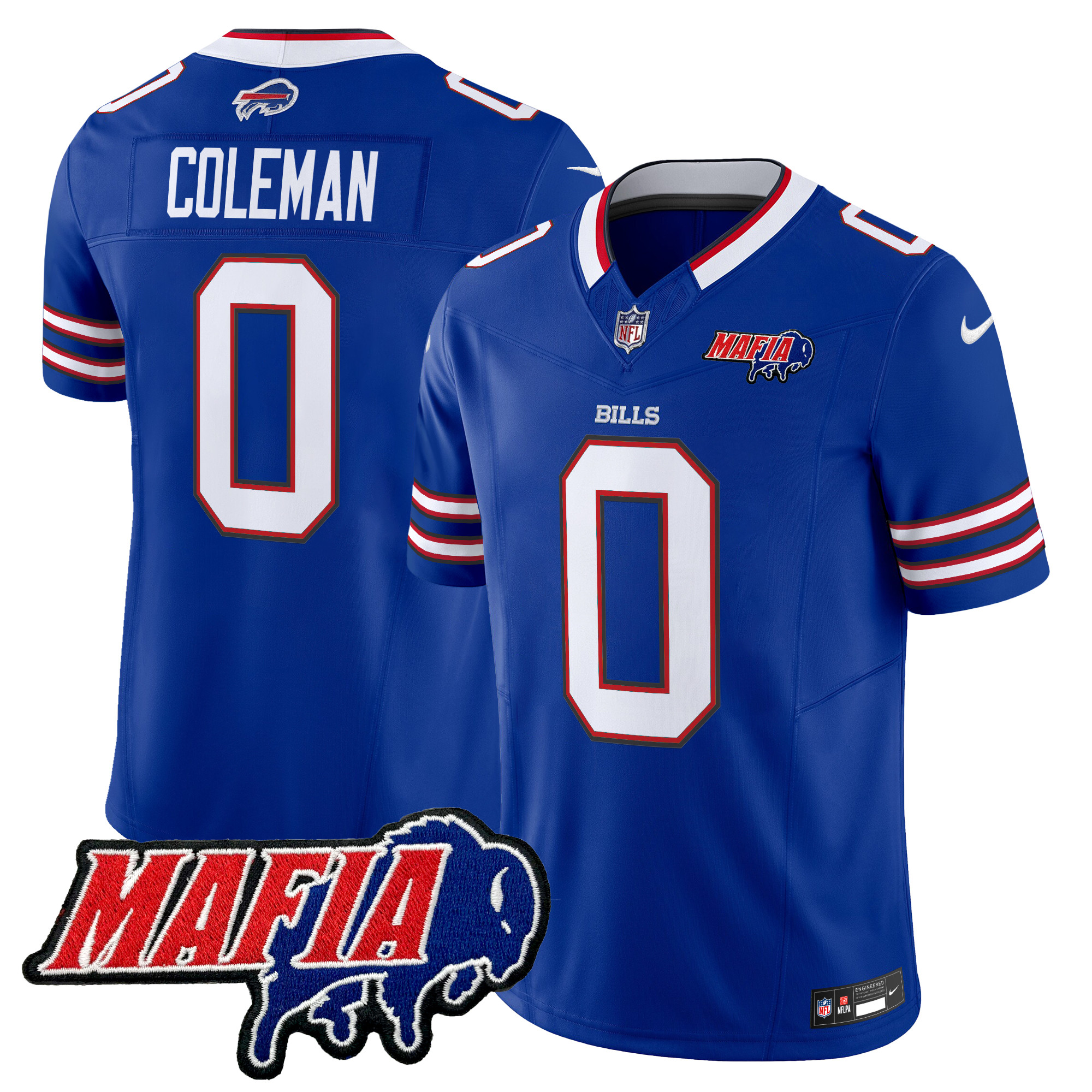 Men's Buffalo Bills 2025 Bills Mafia Patch Vapor Limited Jersey - All Stitched