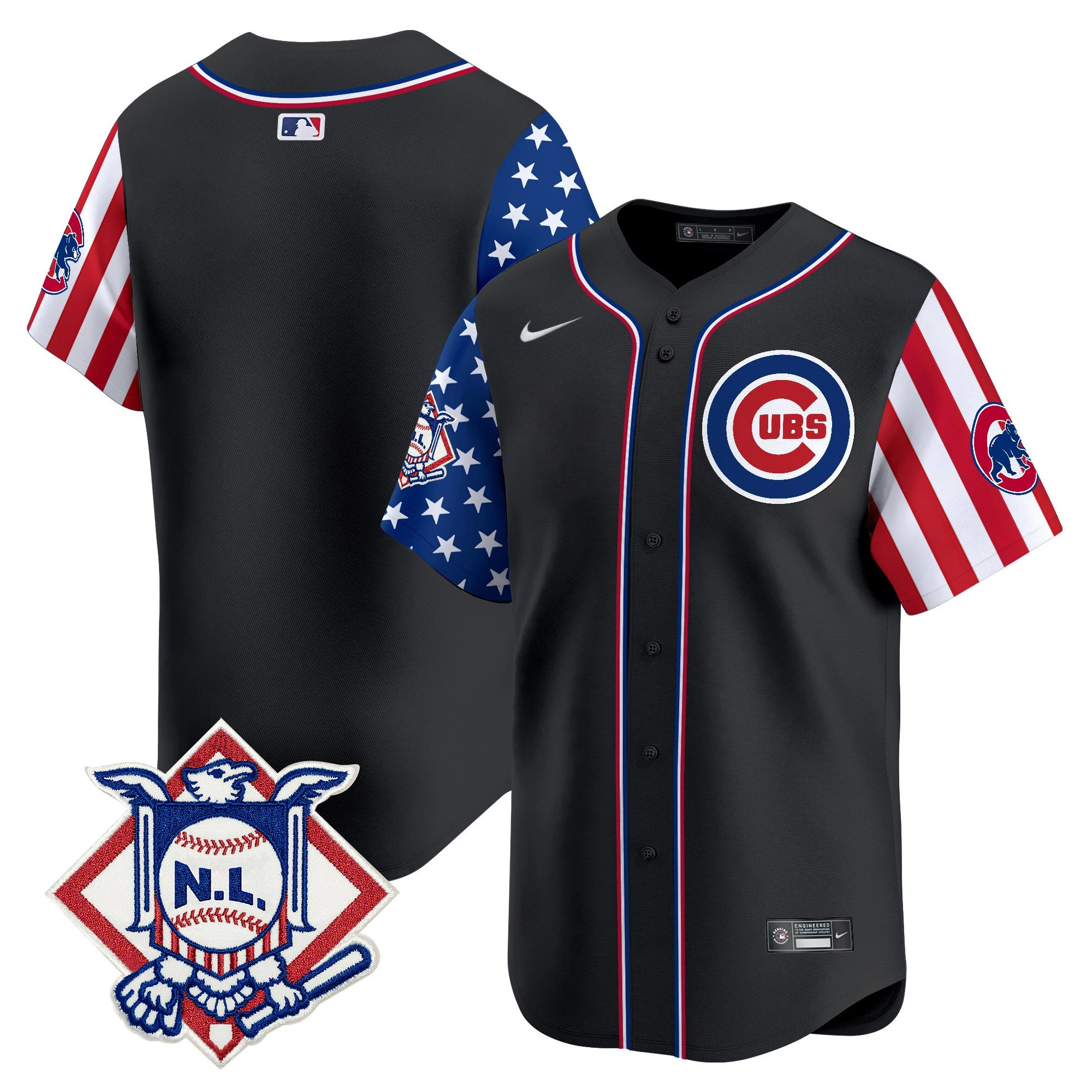 Men's Chicago Cubs 2025 Fourth of July Vapor Premier Limited Jersey V2 - All Stitched