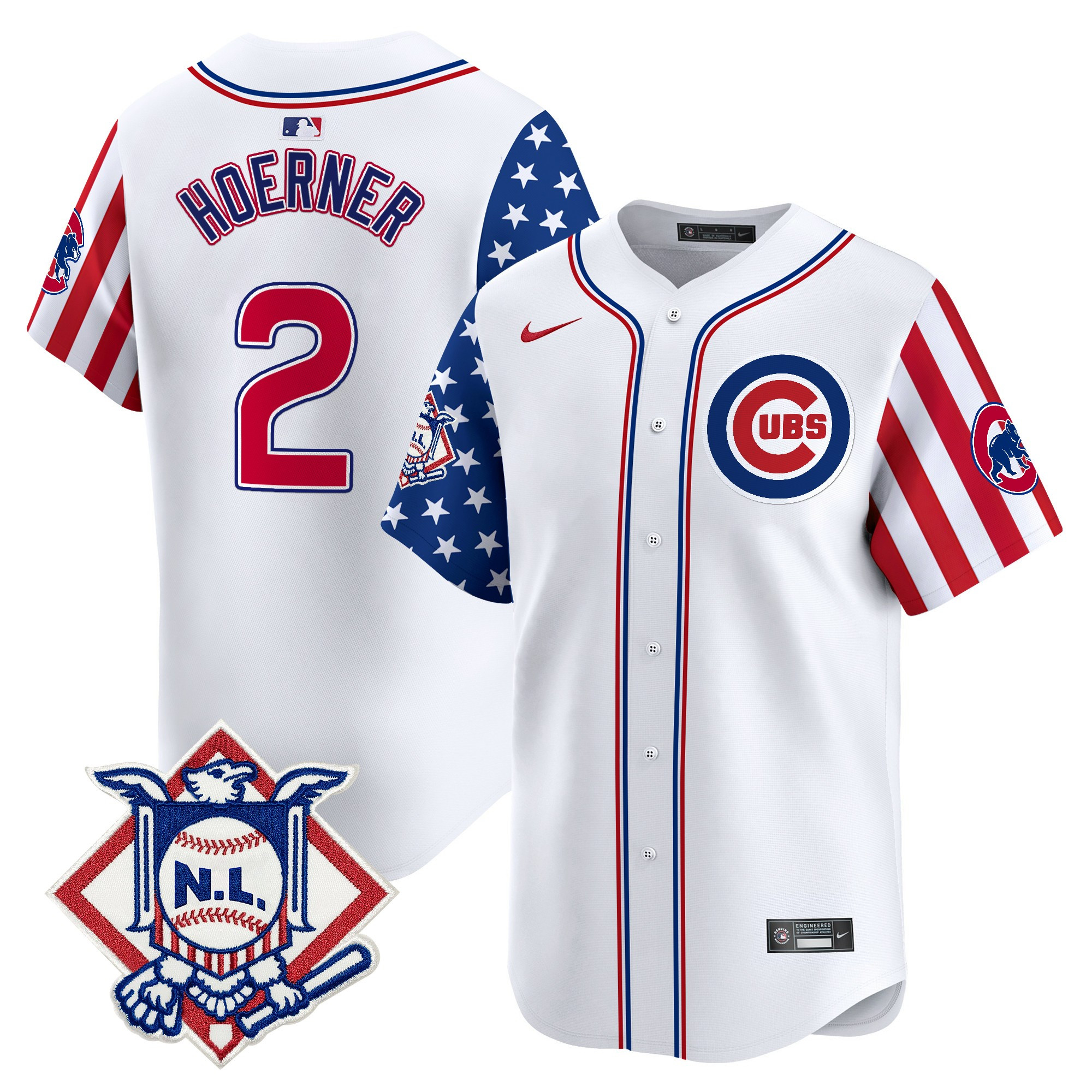 Men's Chicago Cubs 2025 Fourth of July Vapor Premier Limited Jersey V2 - All Stitched