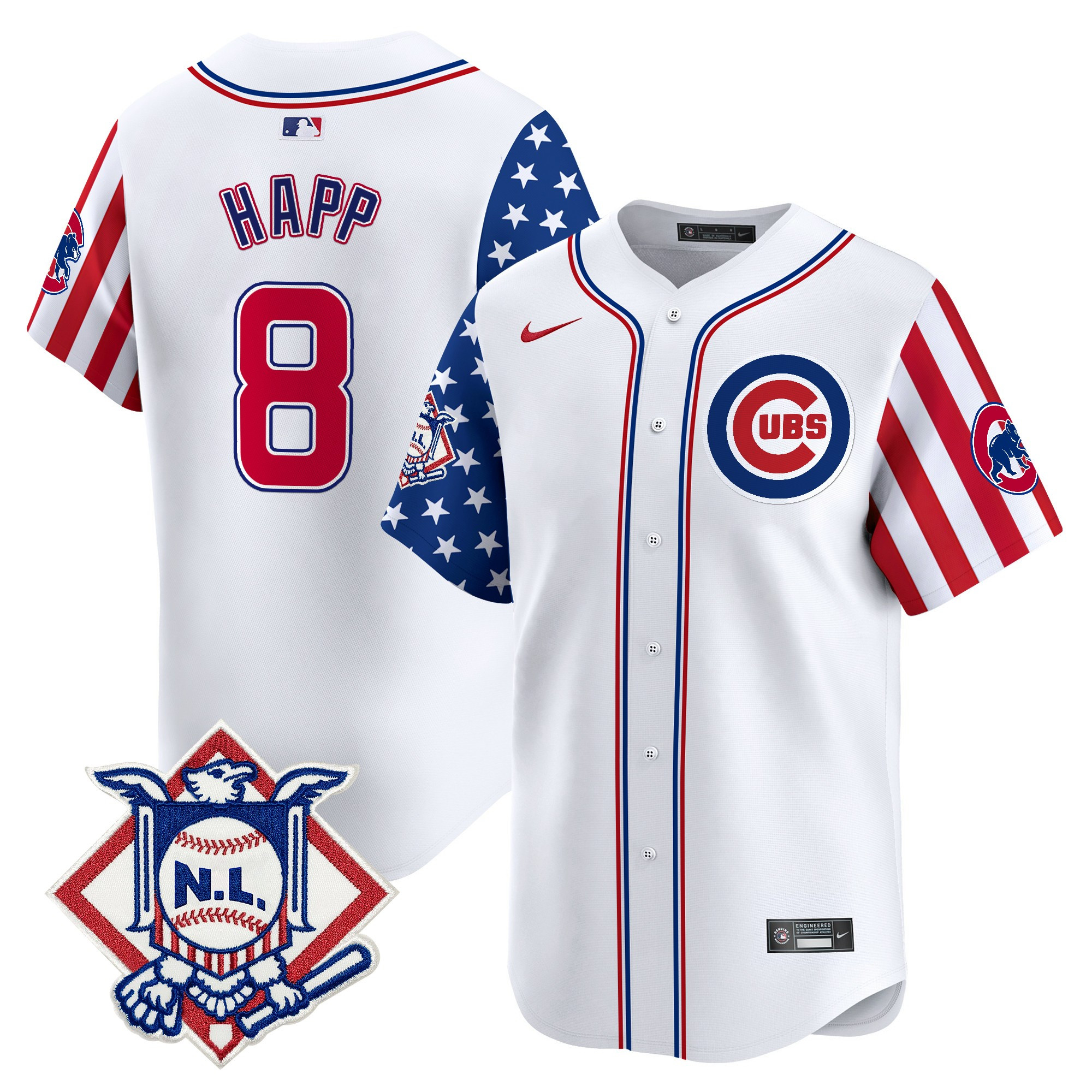 Men's Chicago Cubs 2025 Fourth of July Vapor Premier Limited Jersey V2 - All Stitched