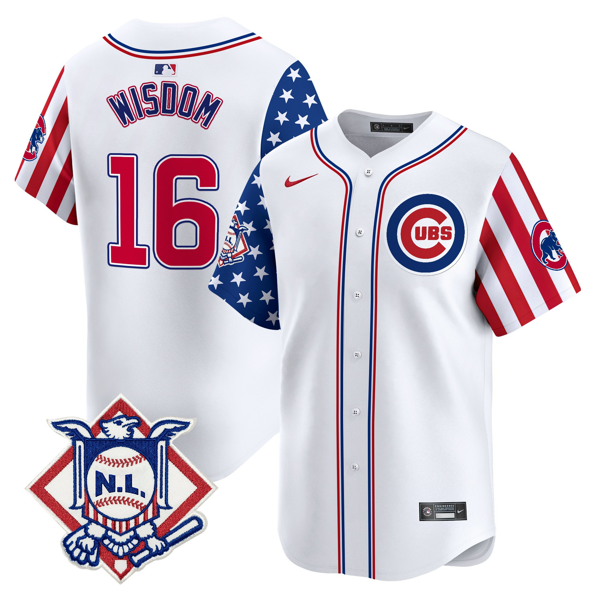 Men's Chicago Cubs 2025 Fourth of July Vapor Premier Limited Jersey V2 - All Stitched