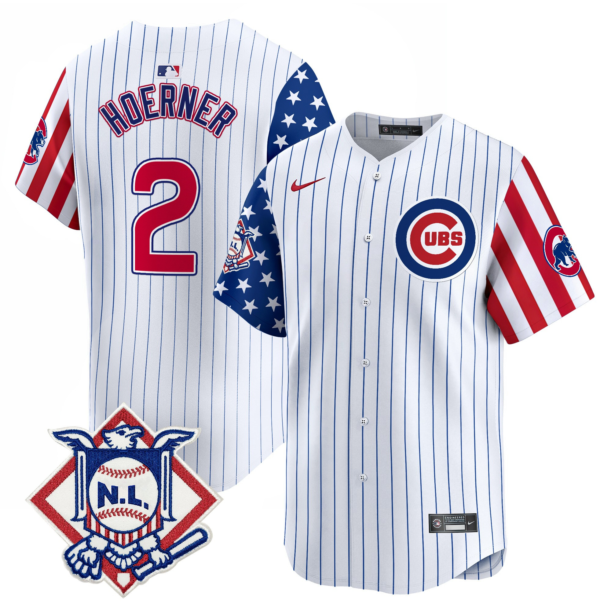 Men's Chicago Cubs 2025 Fourth of July Vapor Premier Limited Jersey V2 - All Stitched