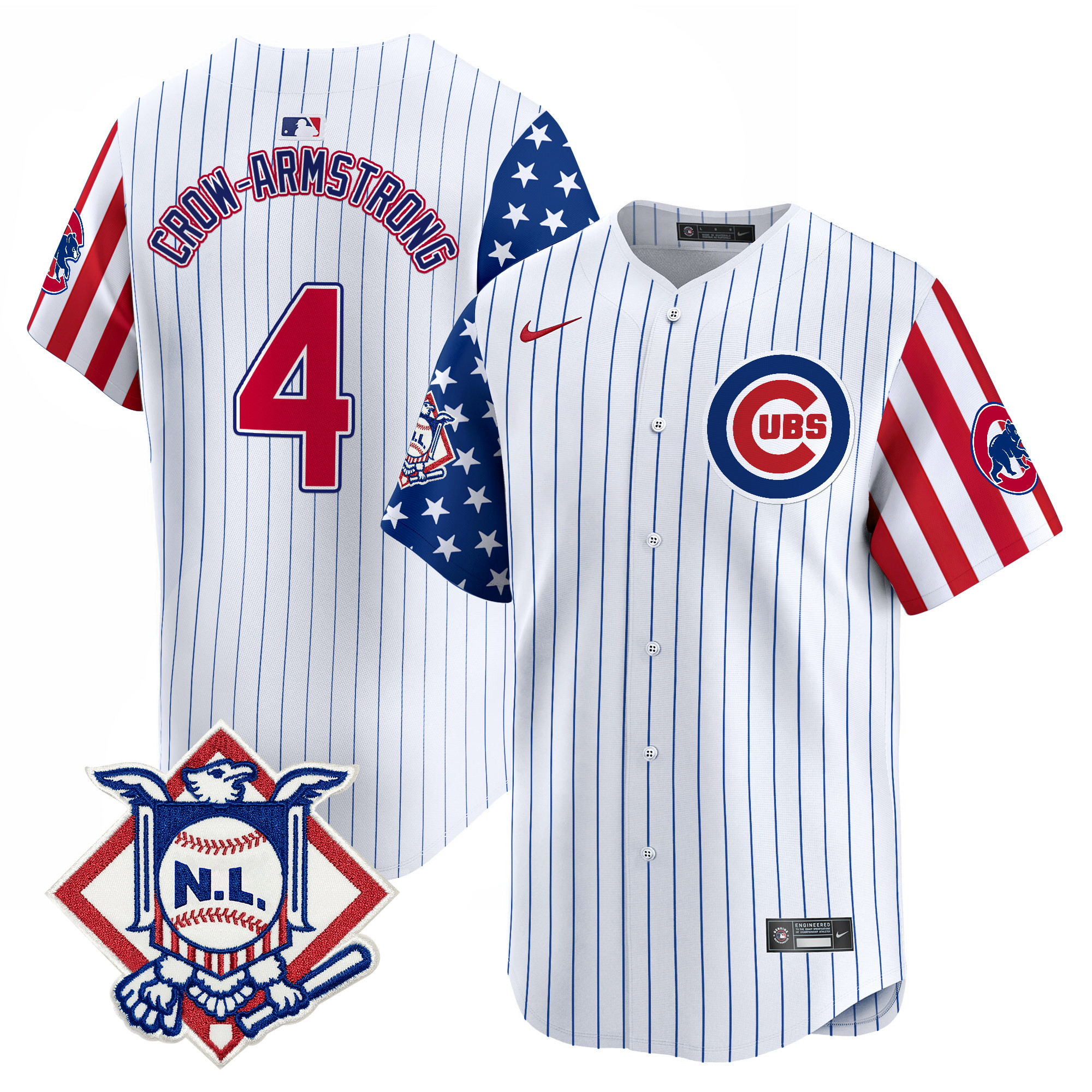 Men's Chicago Cubs 2025 Fourth of July Vapor Premier Limited Jersey V2 - All Stitched