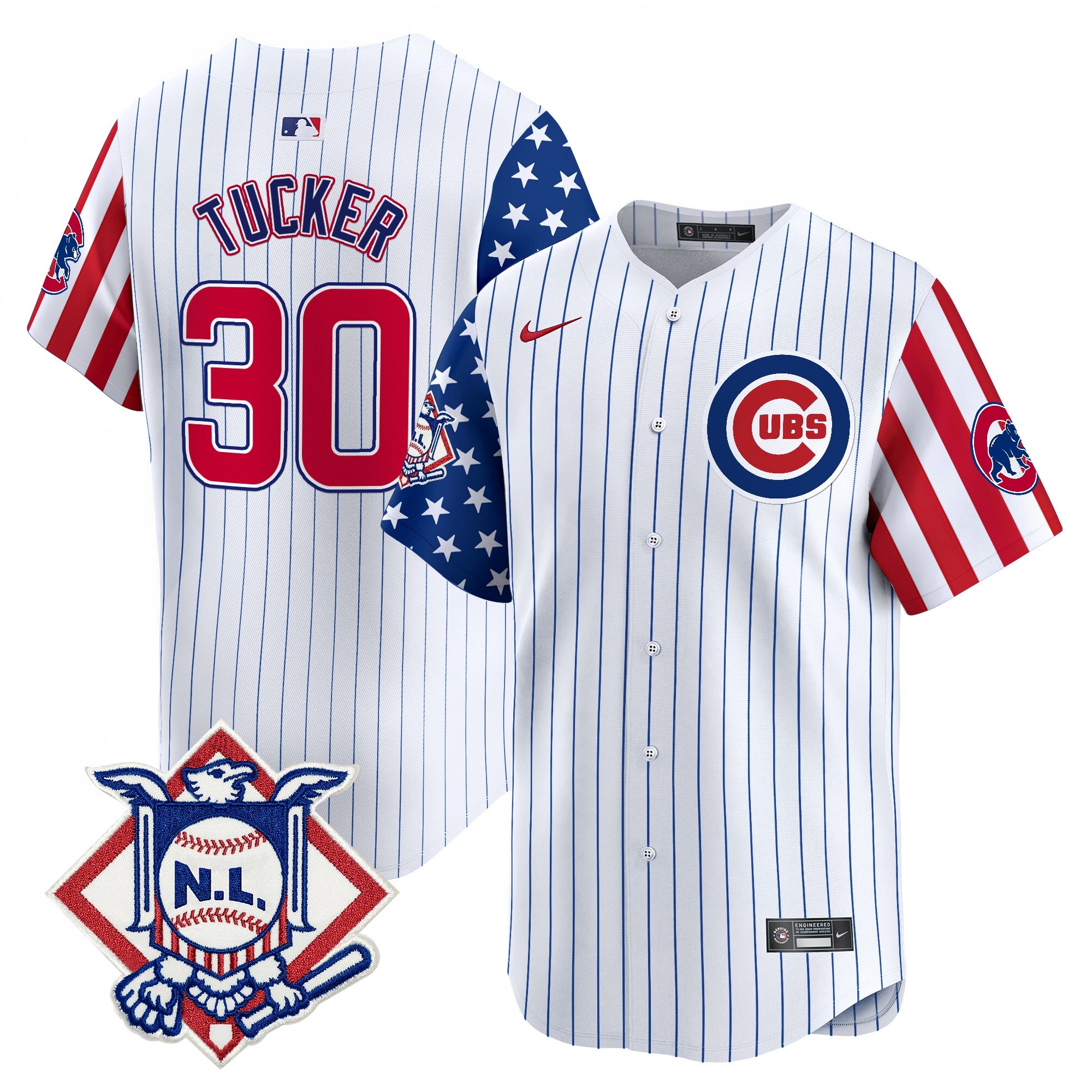 Men's Chicago Cubs 2025 Fourth of July Vapor Premier Limited Jersey V2 - All Stitched