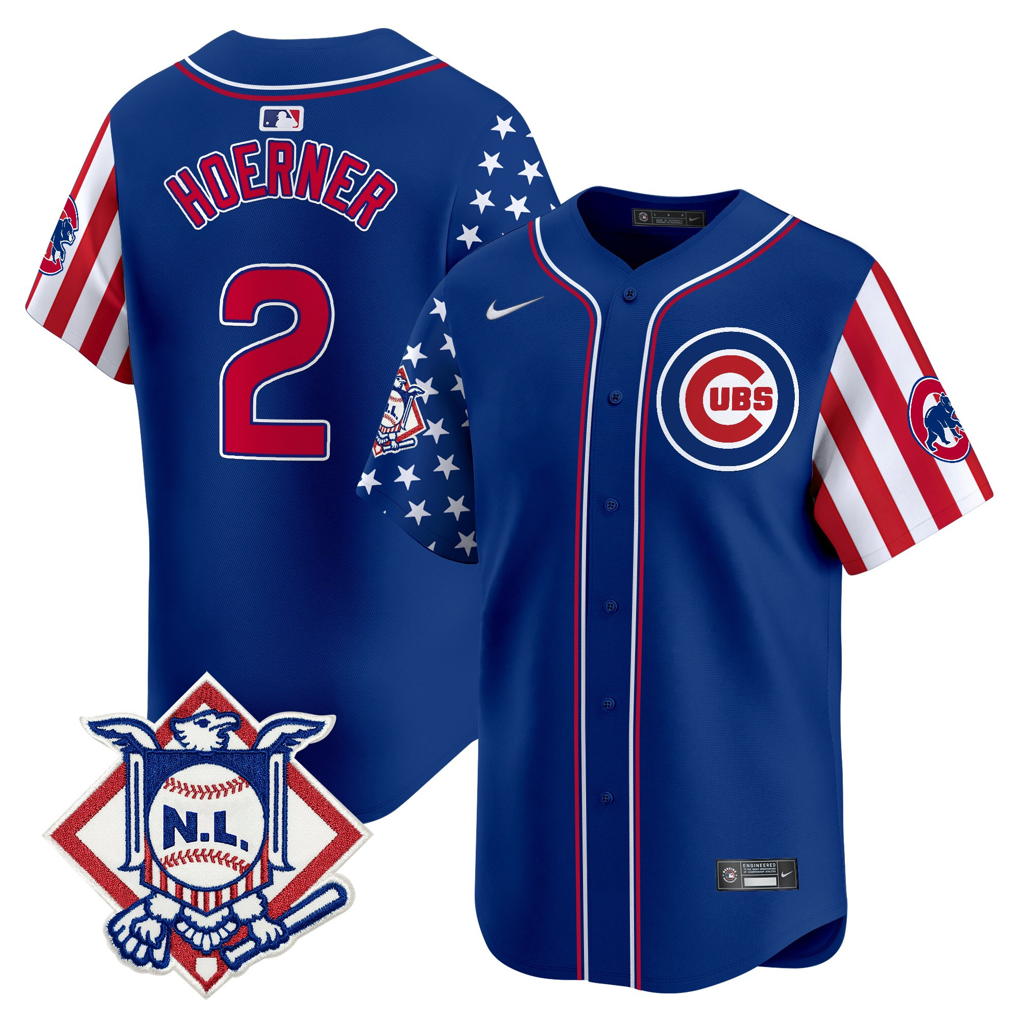 Men's Chicago Cubs 2025 Fourth of July Vapor Premier Limited Jersey V2 - All Stitched