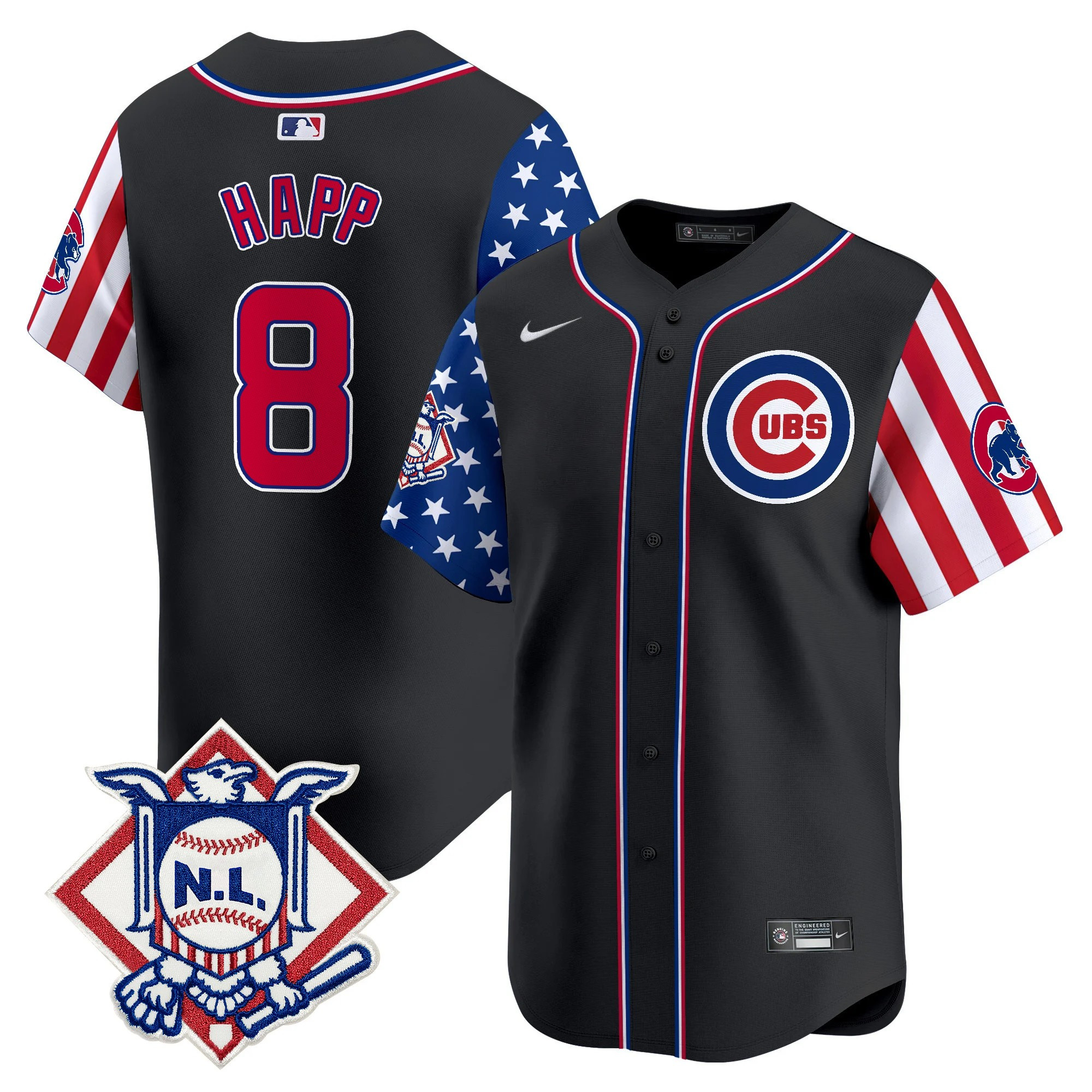 Men's Chicago Cubs 2025 Fourth of July Vapor Premier Limited Jersey V2 - All Stitched