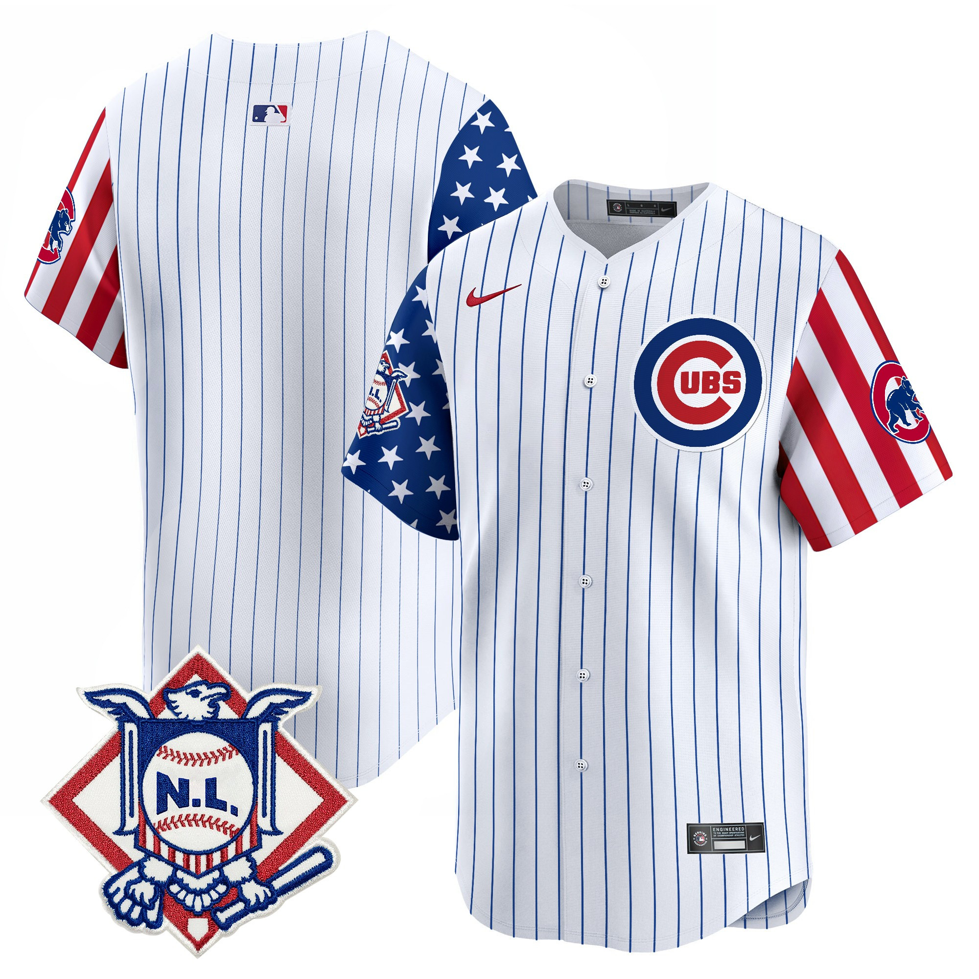 Men's Chicago Cubs 2025 Fourth of July Vapor Premier Limited Jersey V2 - All Stitched