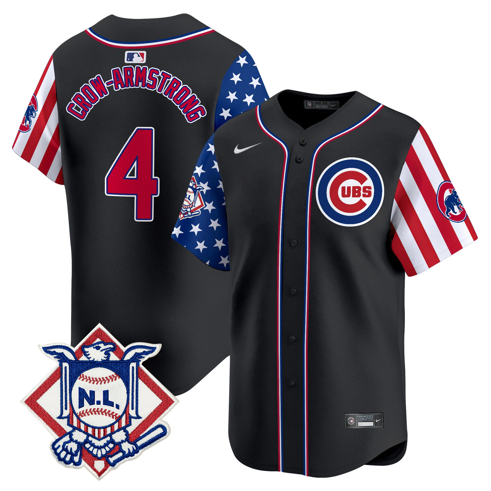 Men's Chicago Cubs 2025 Fourth of July Vapor Premier Limited Jersey V2 - All Stitched