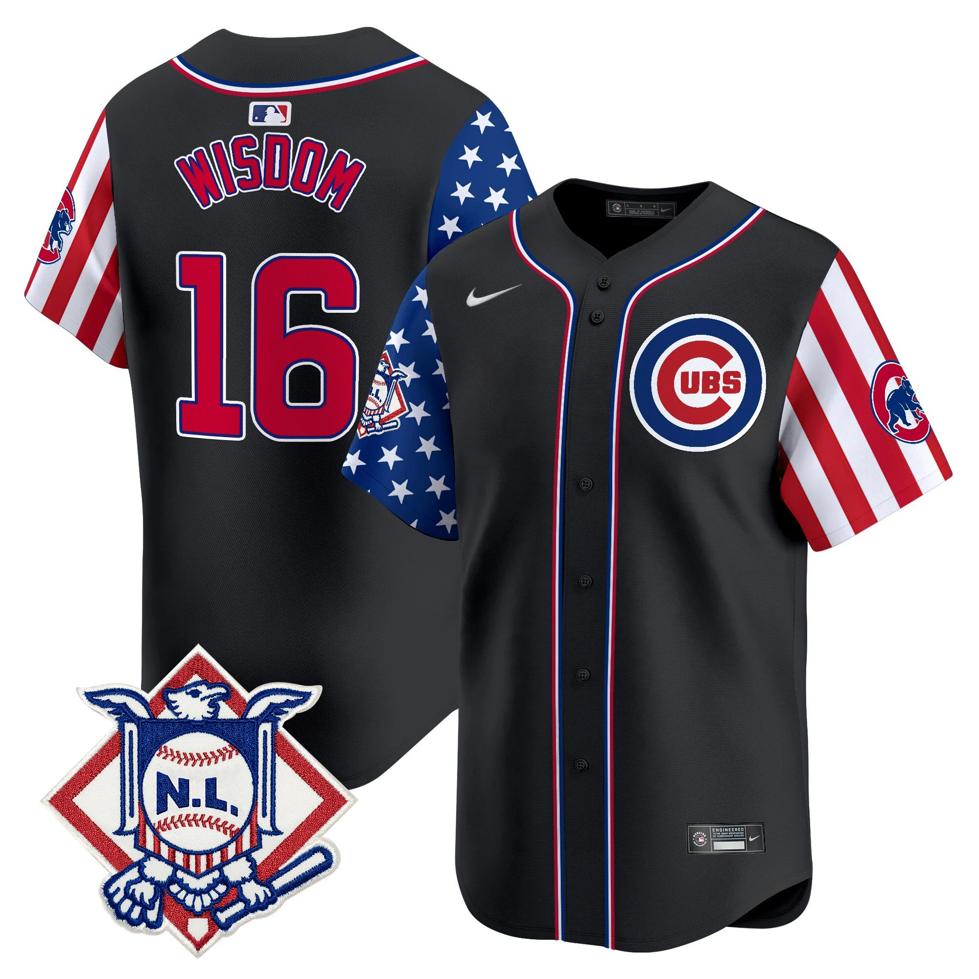 Men's Chicago Cubs 2025 Fourth of July Vapor Premier Limited Jersey V2 - All Stitched