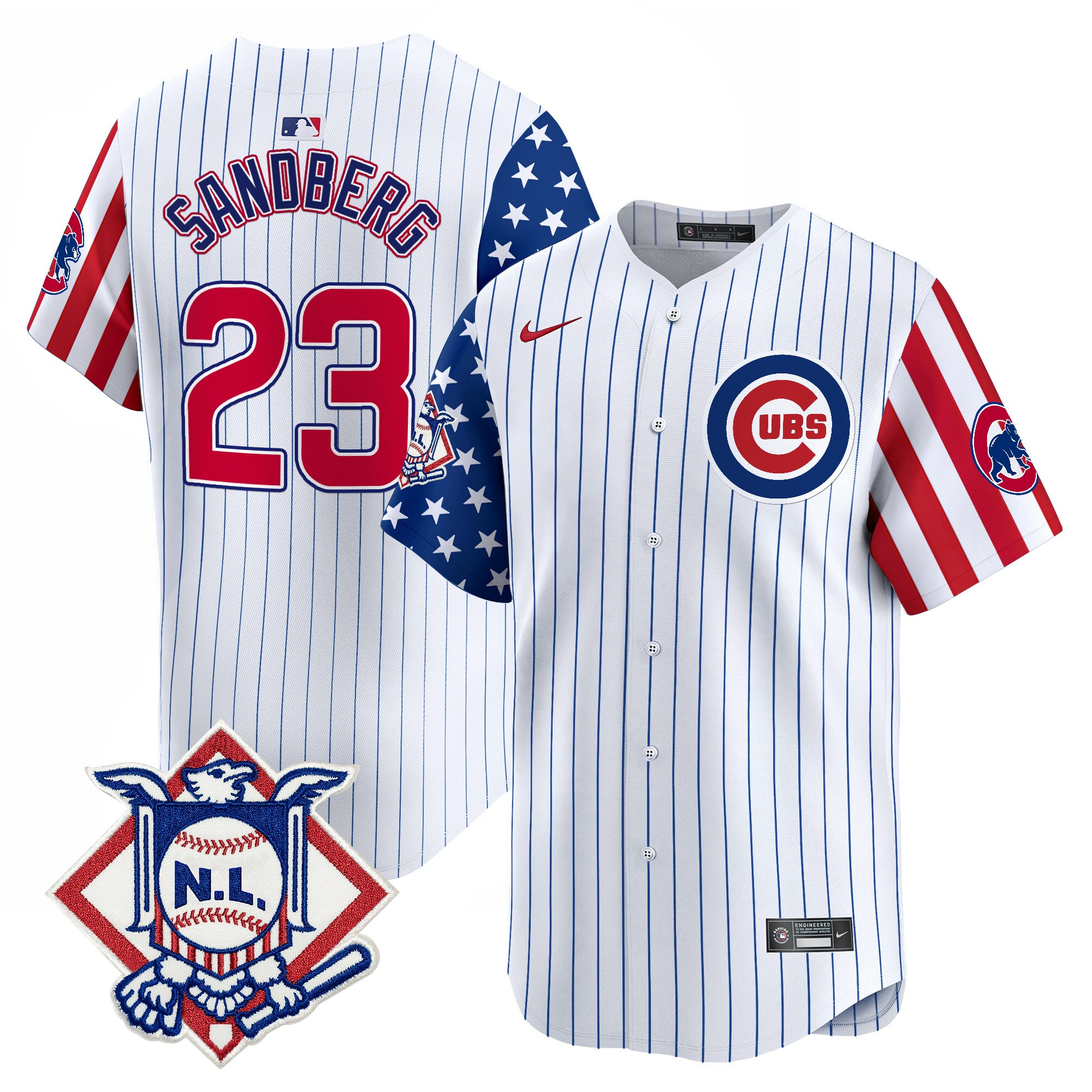 Men's Chicago Cubs 2025 Fourth of July Vapor Premier Limited Jersey V2 - All Stitched