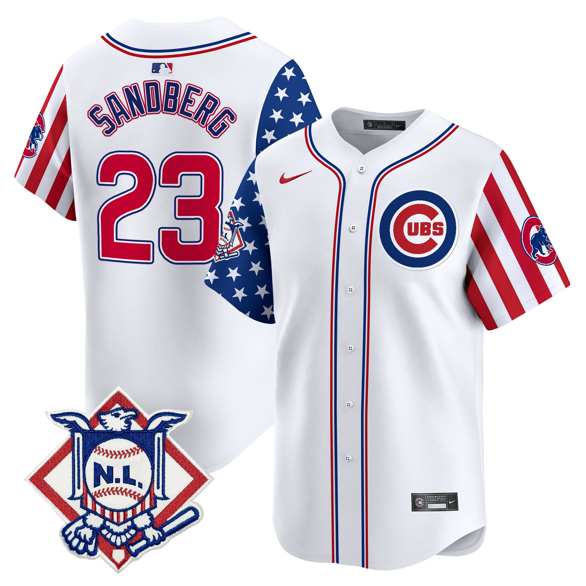 Men's Chicago Cubs 2025 Fourth of July Vapor Premier Limited Jersey V2 - All Stitched